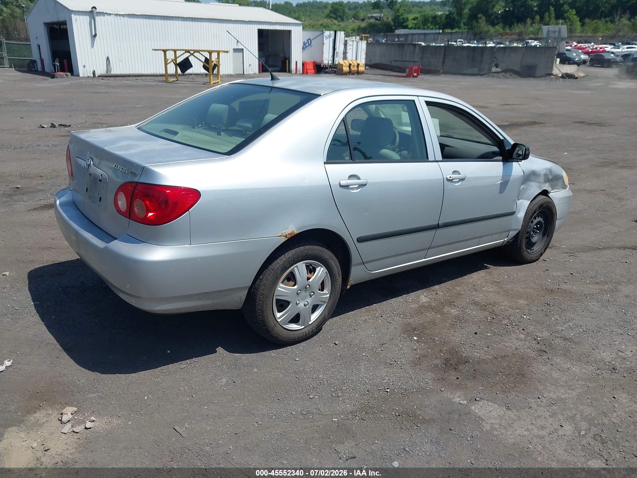 2006 Toyota Corolla Ce Silver vin: JTDBR32E060067070