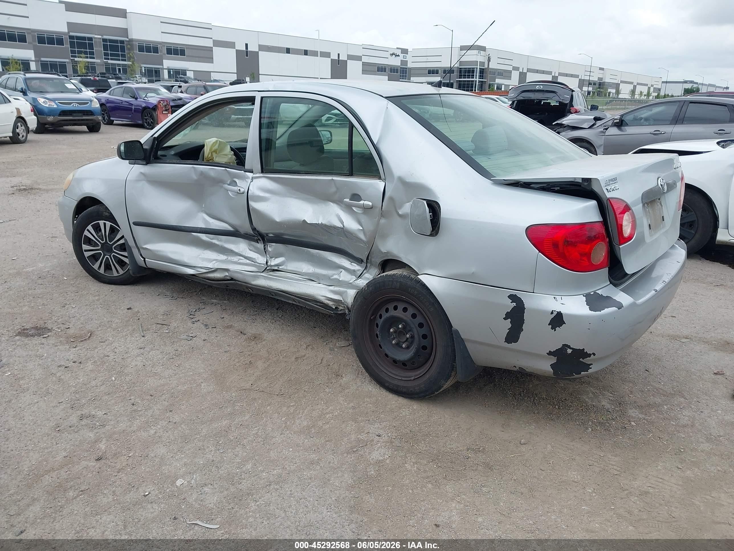 2006 Toyota Corolla Ce Silver vin: JTDBR32E060070583