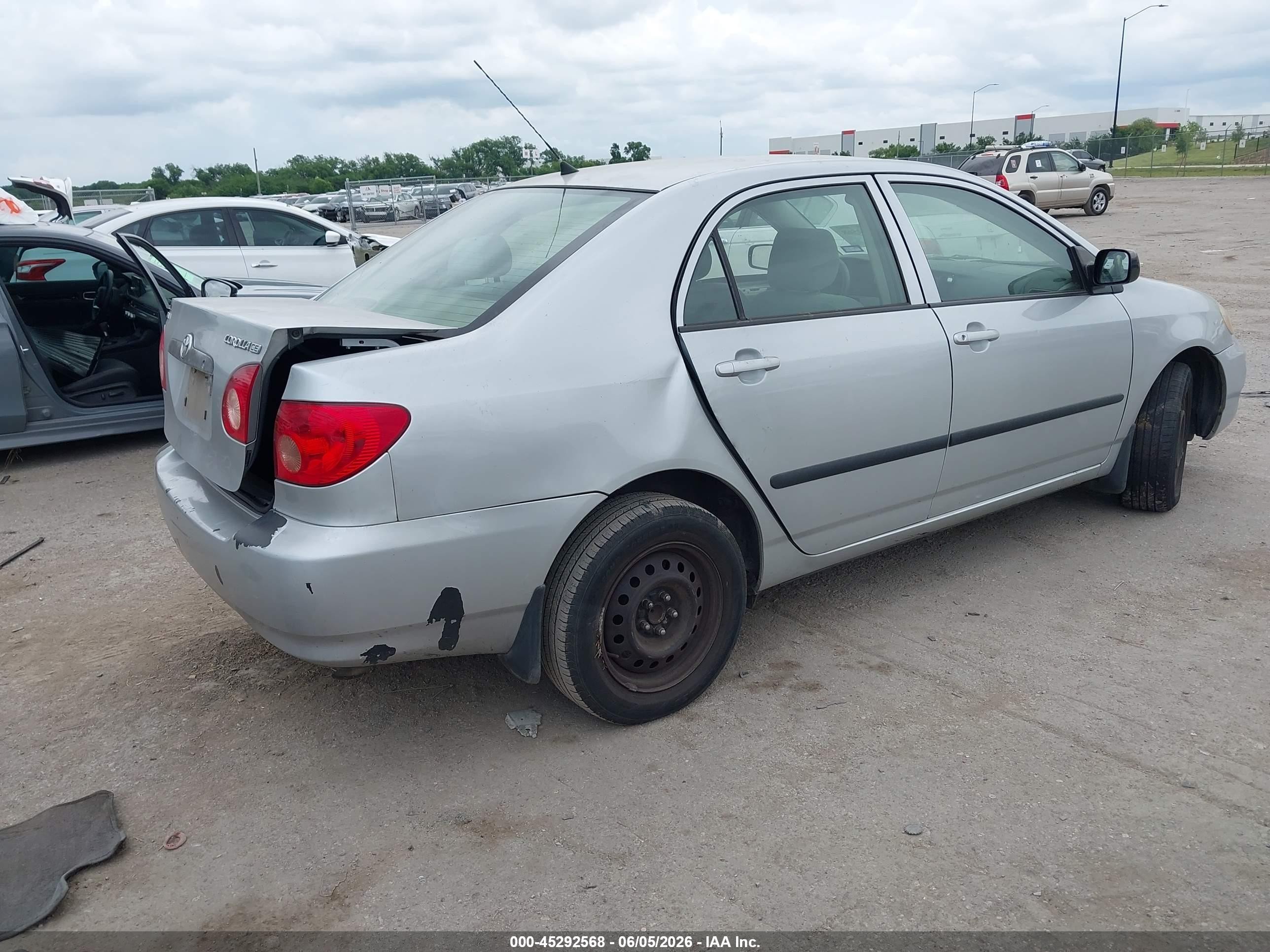 2006 Toyota Corolla Ce Silver vin: JTDBR32E060070583