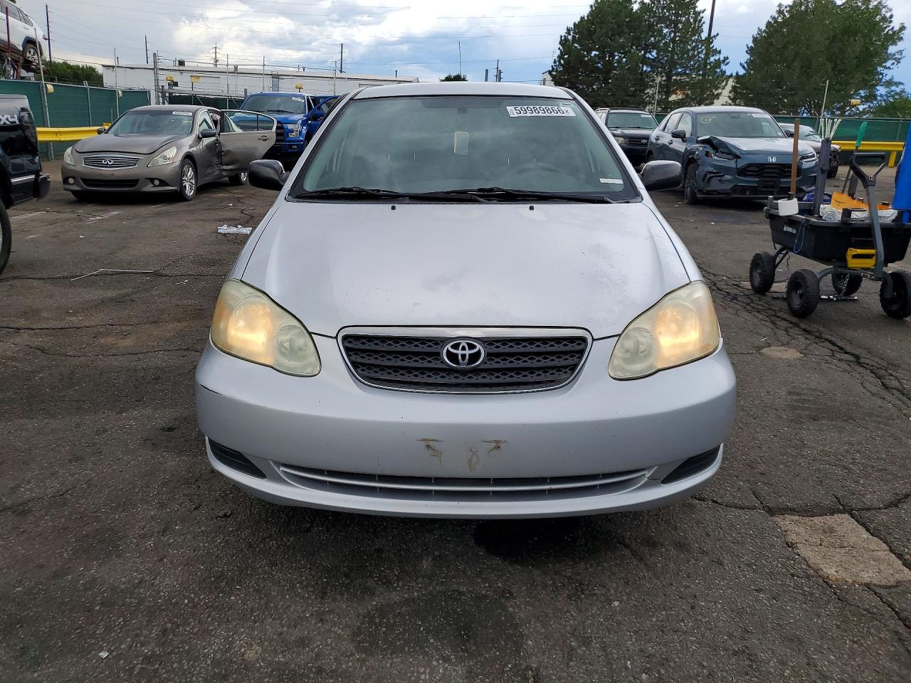 2006 Toyota Corolla Ce Silver vin: JTDBR32E060071958