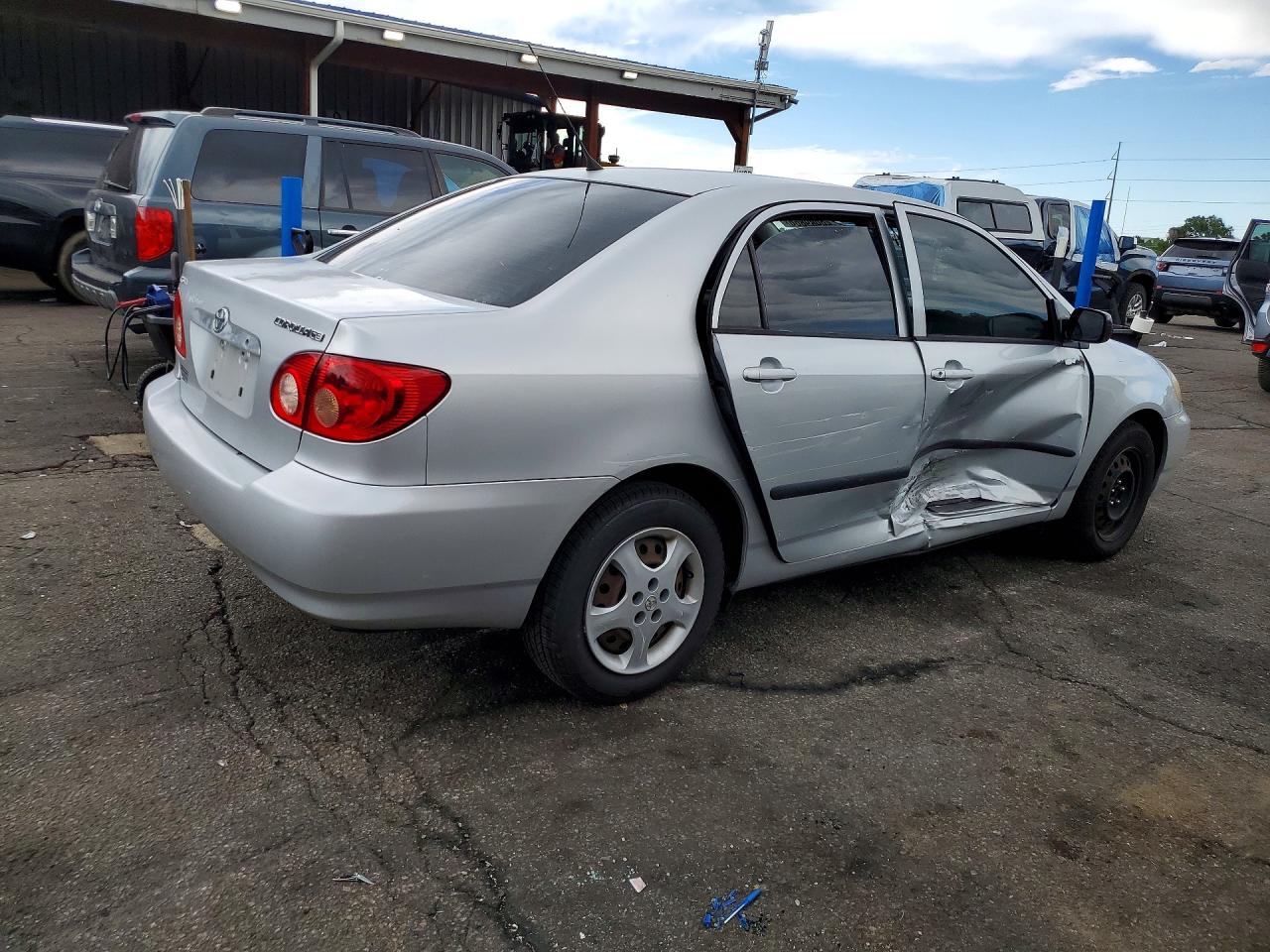 2006 Toyota Corolla Ce Silver vin: JTDBR32E060071958