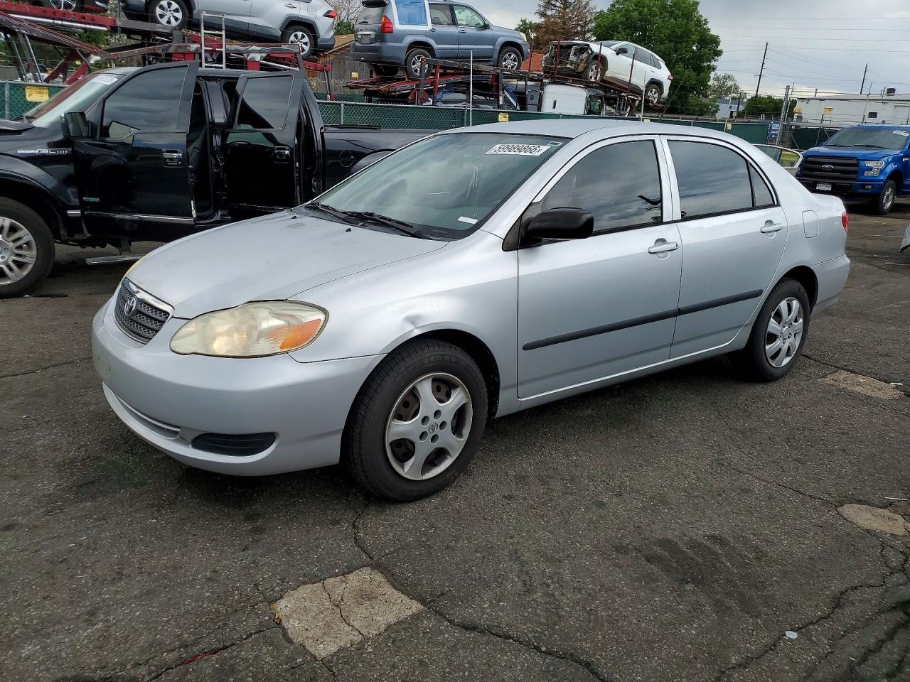 2006 Toyota Corolla Ce Silver vin: JTDBR32E060071958
