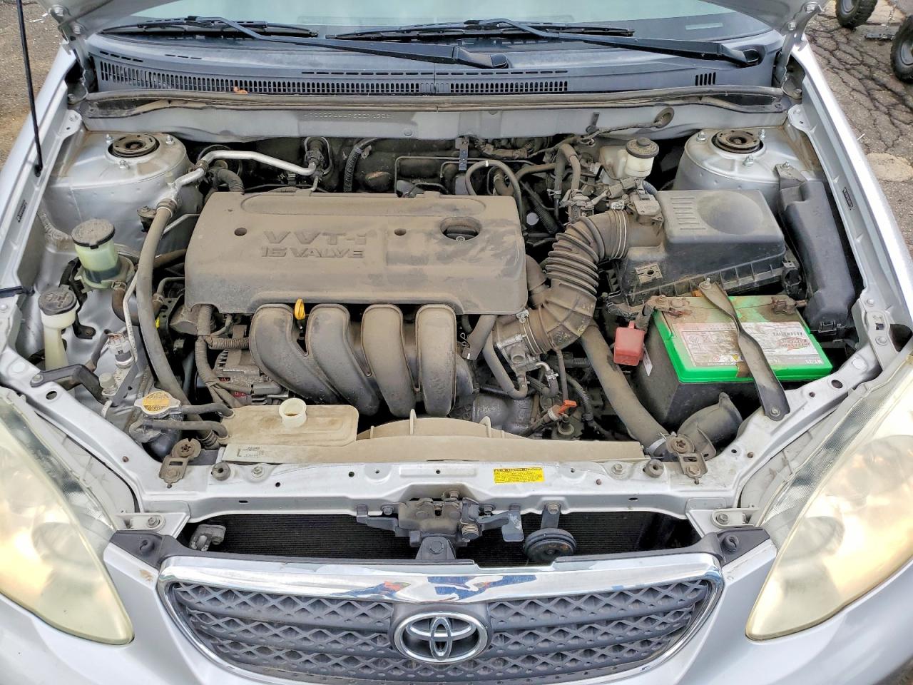 2006 Toyota Corolla Ce Silver vin: JTDBR32E060071958