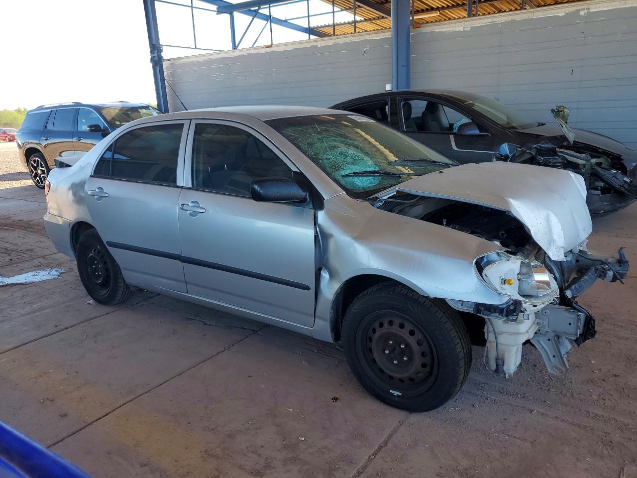 2006 Toyota Corolla Ce Silver vin: JTDBR32E060082779