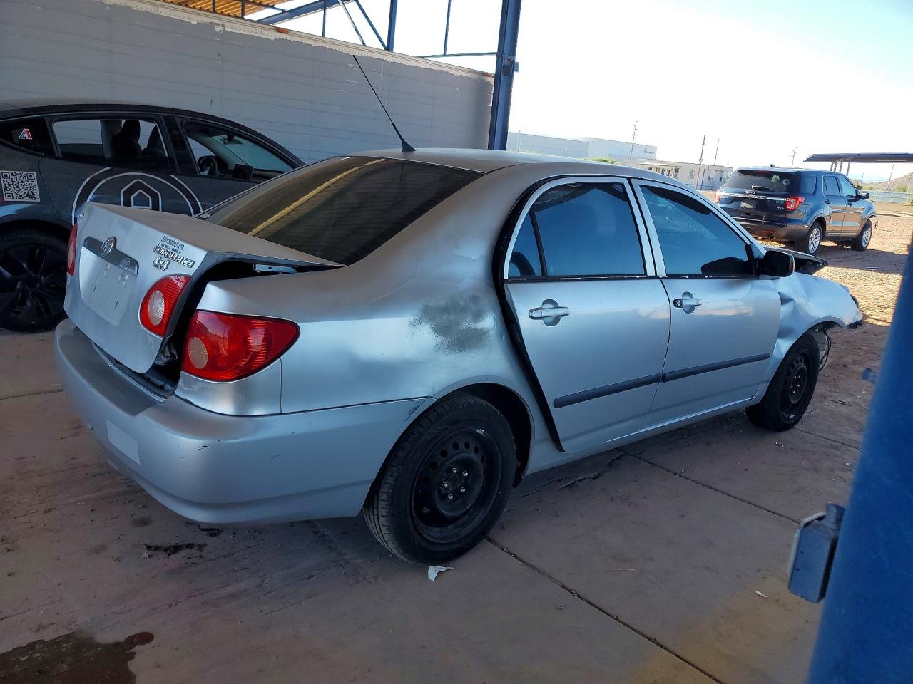 2006 Toyota Corolla Ce Silver vin: JTDBR32E060082779