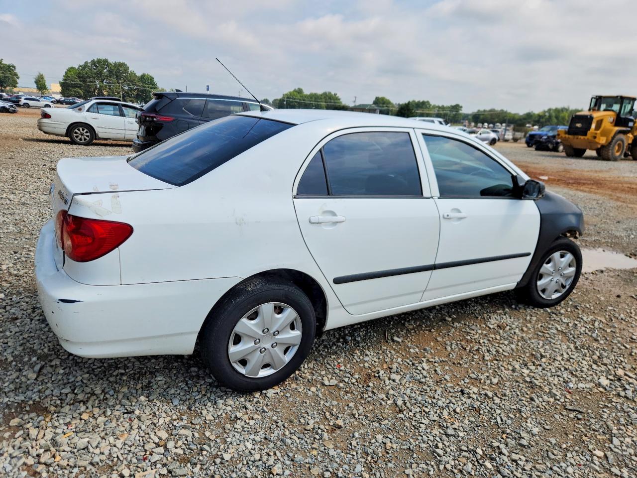 2007 Toyota Corolla Ce White vin: JTDBR32E070106127