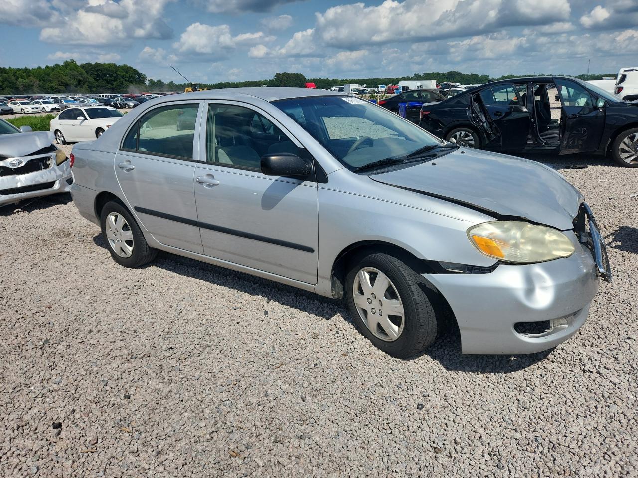 2007 Toyota Corolla Ce Серебряный vin: JTDBR32E070130086