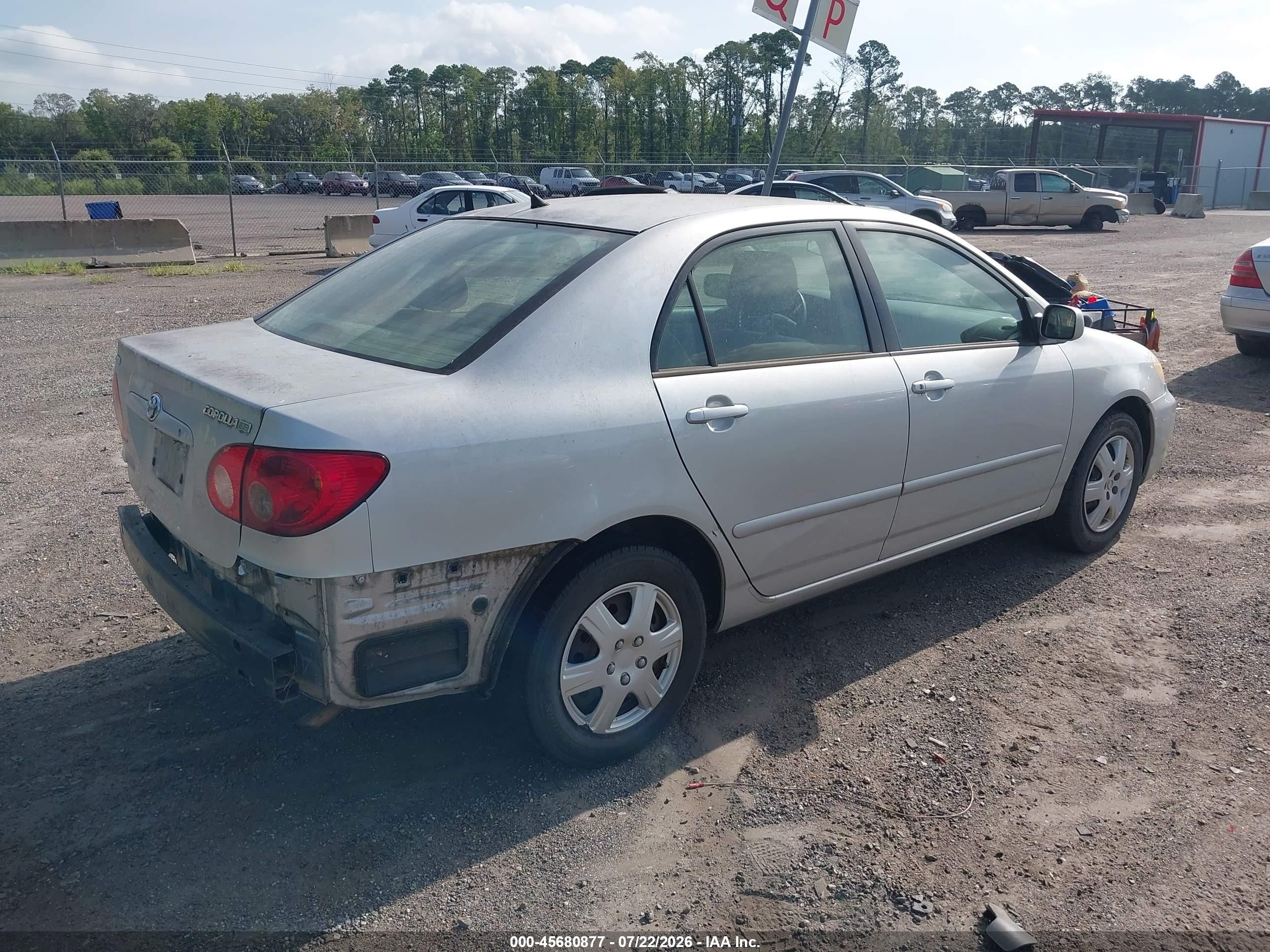 2007 Toyota Corolla Le Silver vin: JTDBR32E070135871