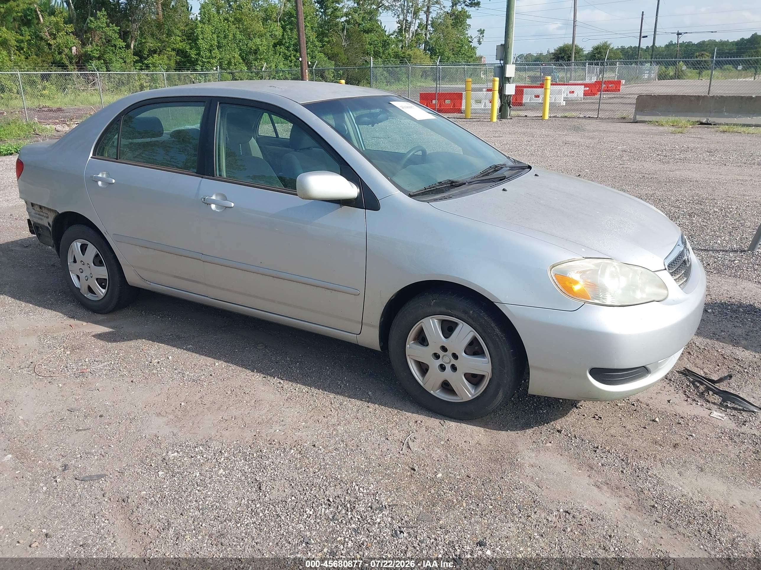 2007 Toyota Corolla Le Silver vin: JTDBR32E070135871