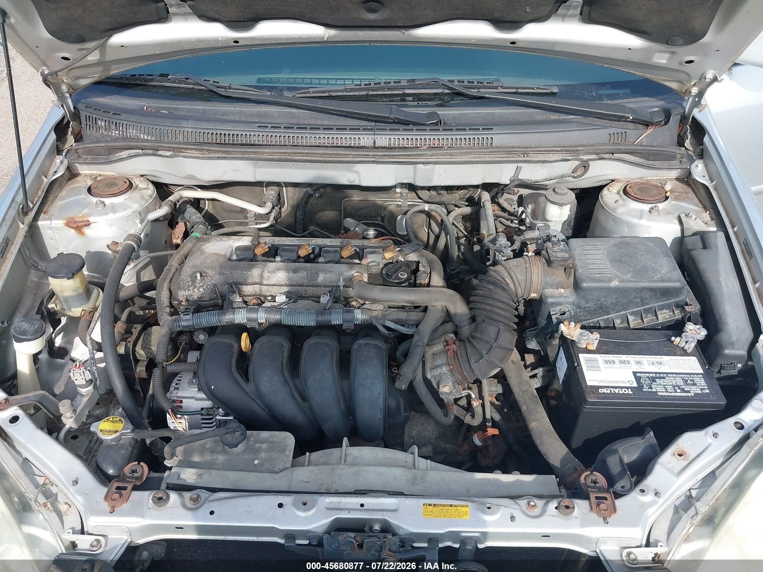 2007 Toyota Corolla Le Silver vin: JTDBR32E070135871