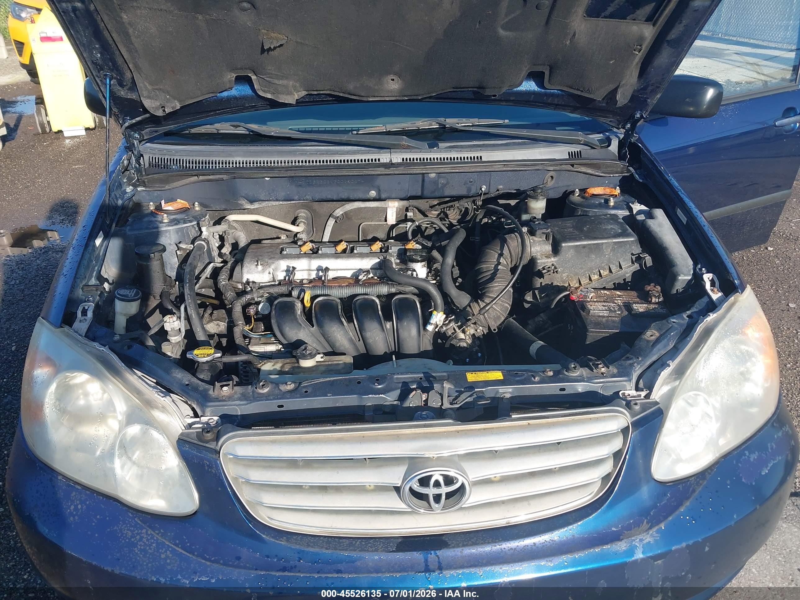 2003 Toyota Corolla Ce Blue vin: JTDBR32E130010047