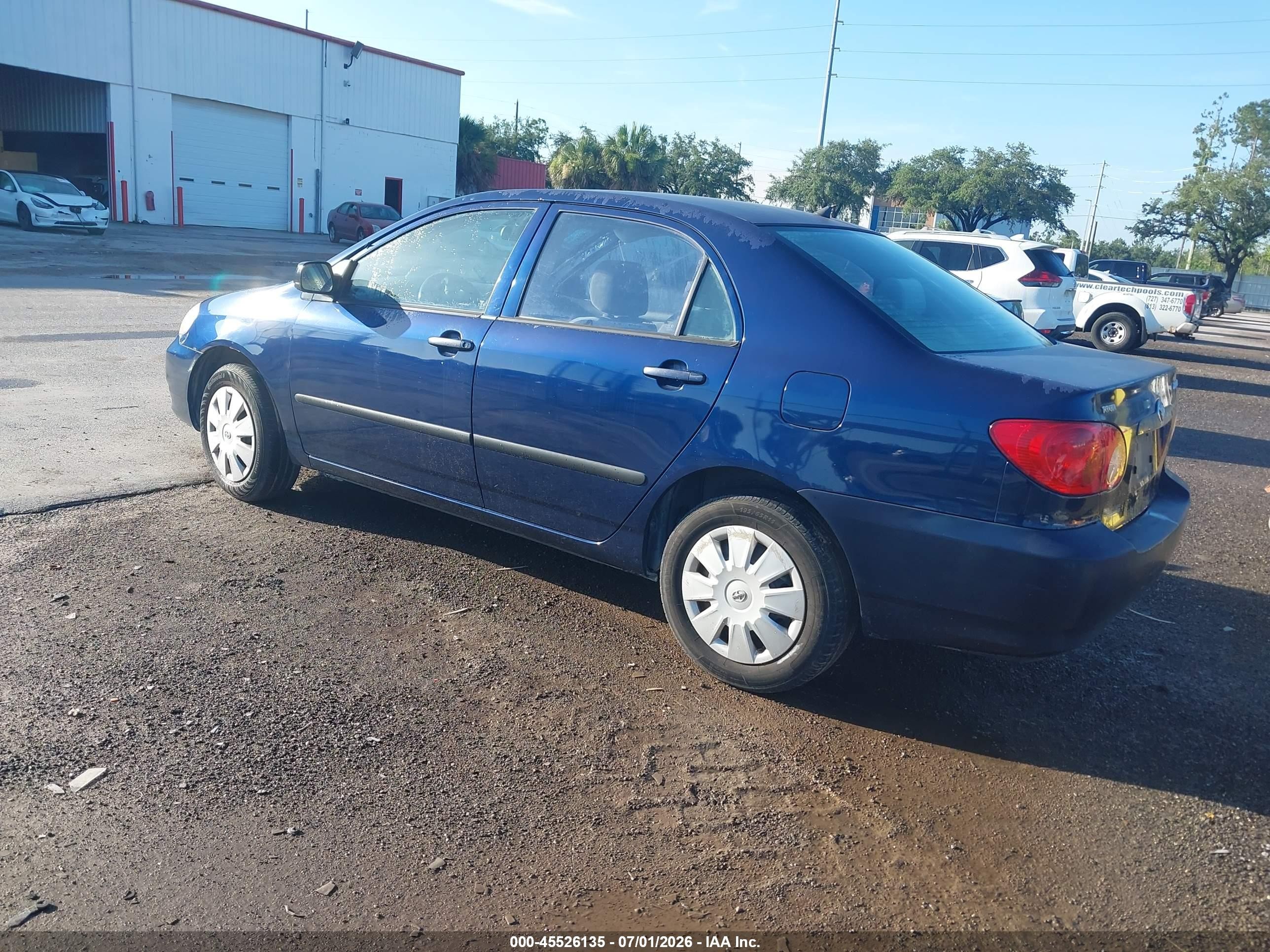 2003 Toyota Corolla Ce Blue vin: JTDBR32E130010047