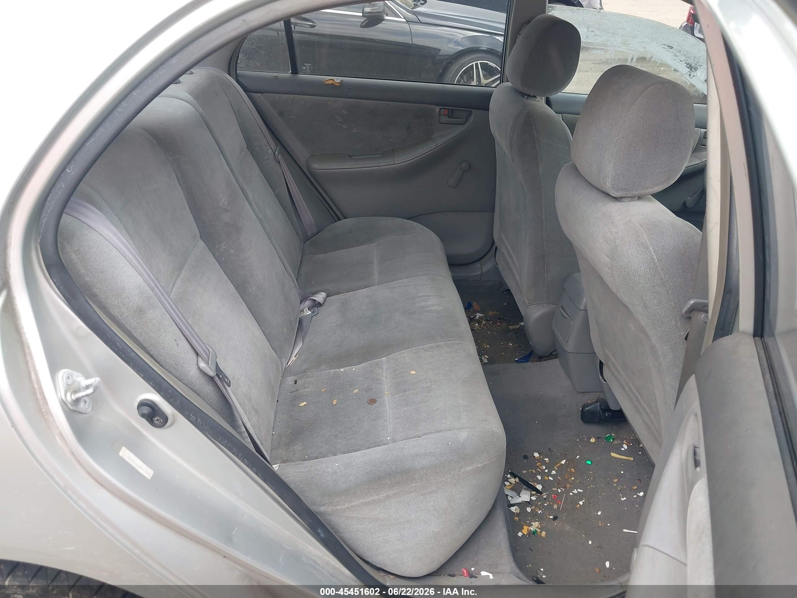 2003 Toyota Corolla Ce Silver vin: JTDBR32E130012493