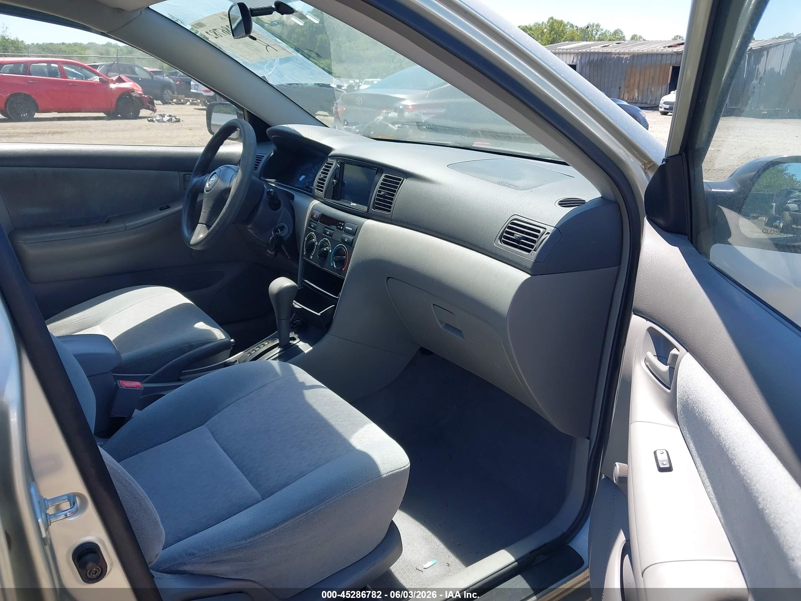2003 Toyota Corolla Ce Gray vin: JTDBR32E130024210