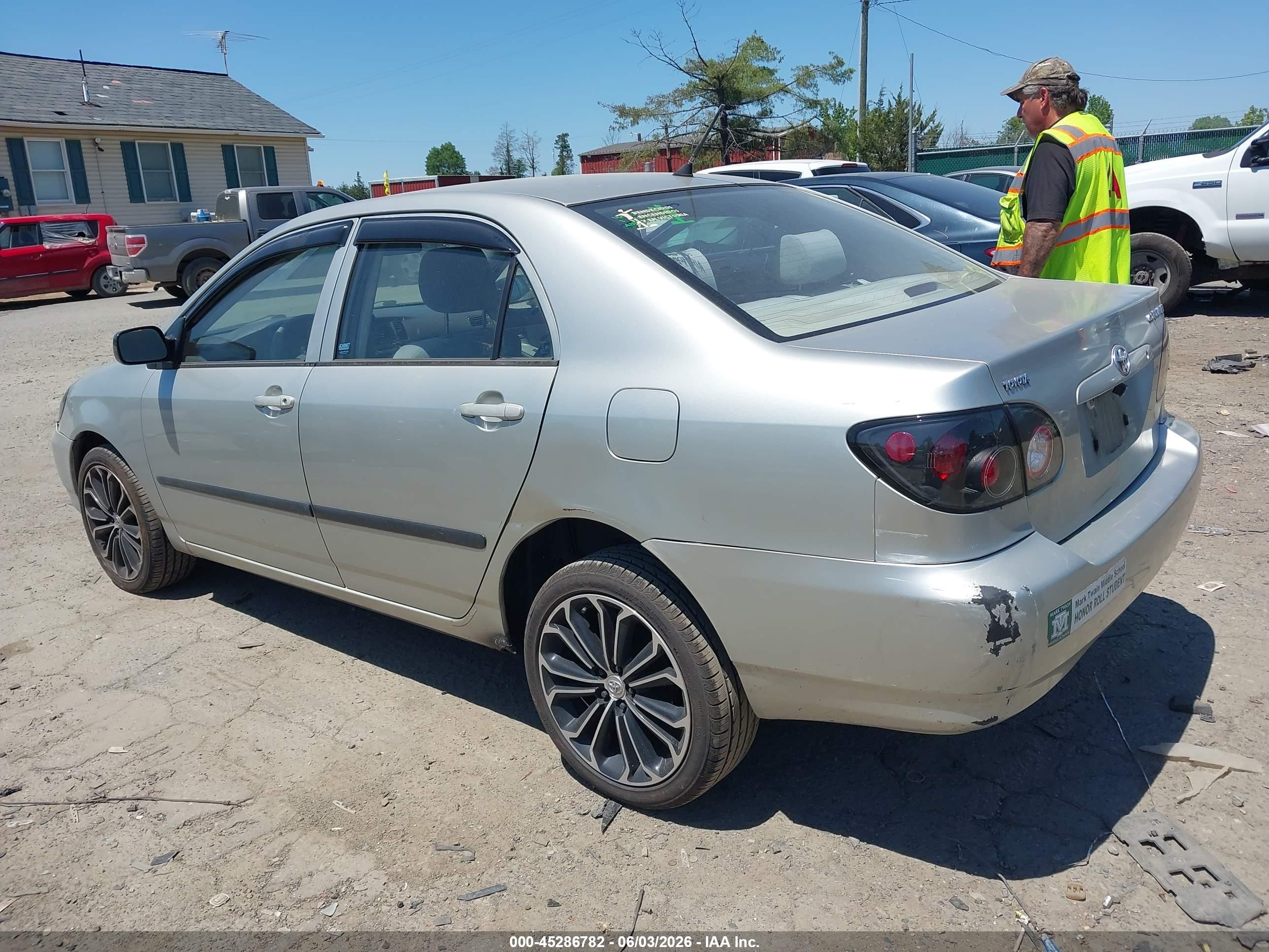2003 Toyota Corolla Ce Gray vin: JTDBR32E130024210