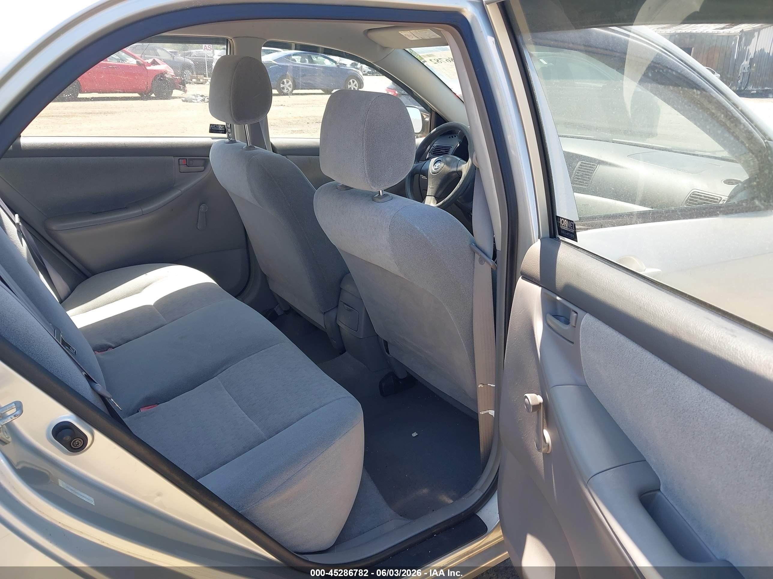 2003 Toyota Corolla Ce Gray vin: JTDBR32E130024210