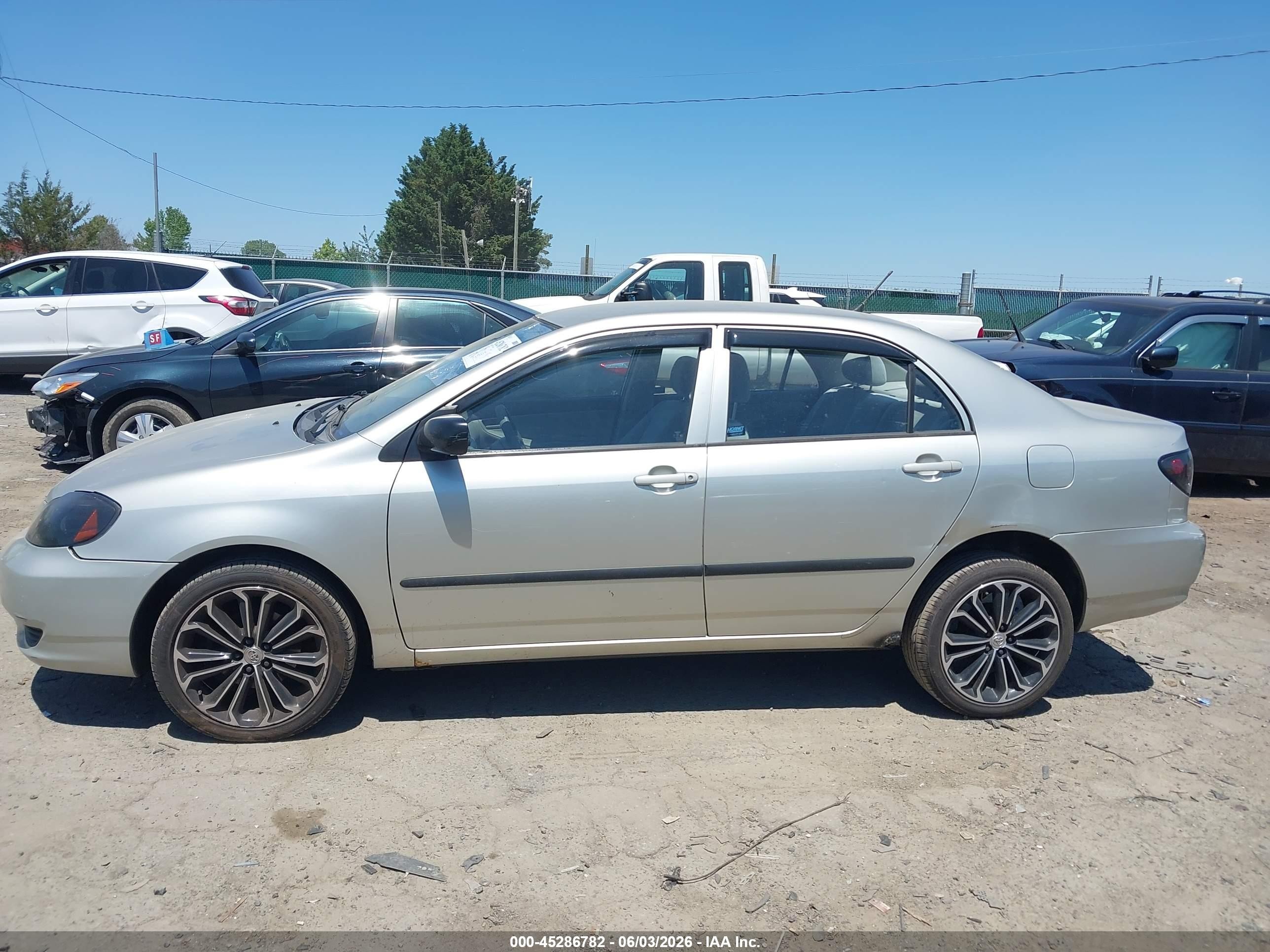 2003 Toyota Corolla Ce Gray vin: JTDBR32E130024210