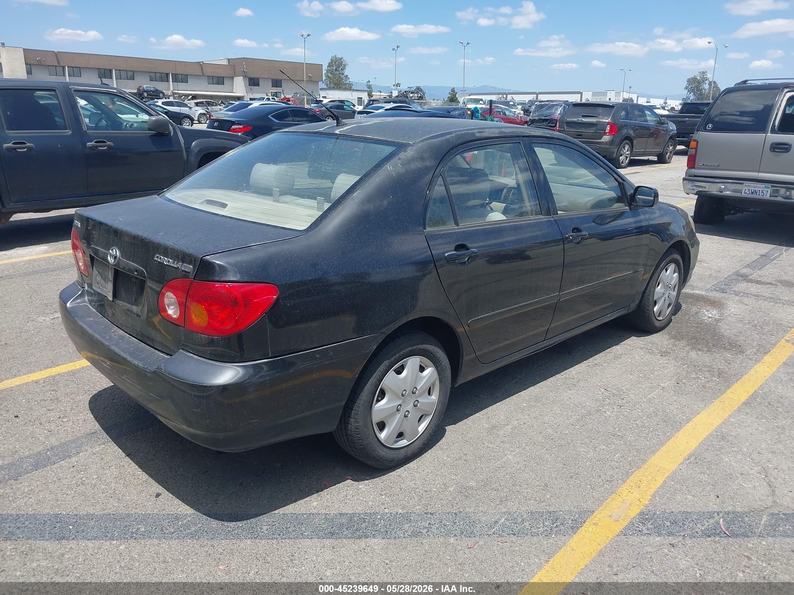 2003 Toyota Corolla Le Черный vin: JTDBR32E132008934