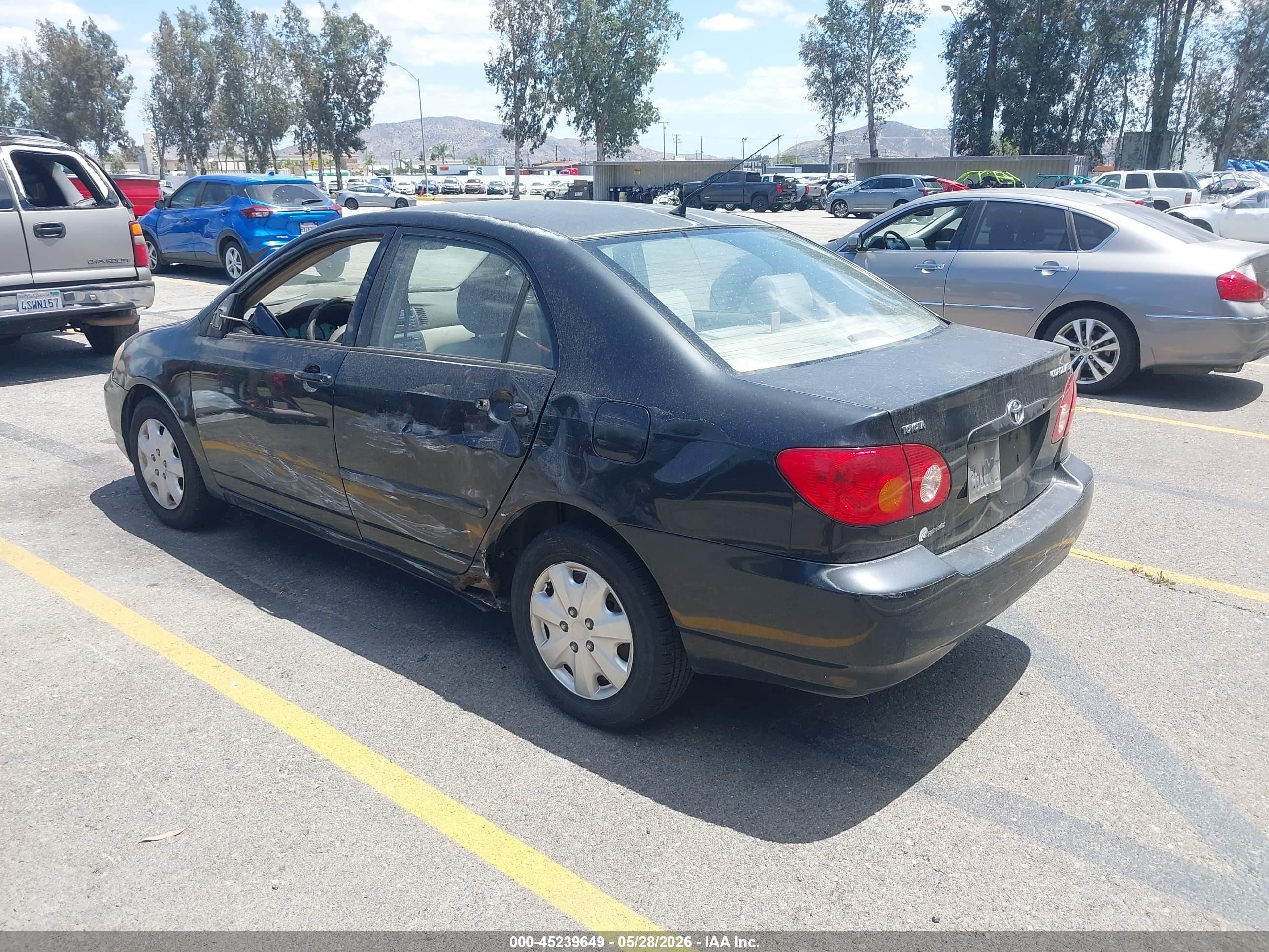2003 Toyota Corolla Le Черный vin: JTDBR32E132008934