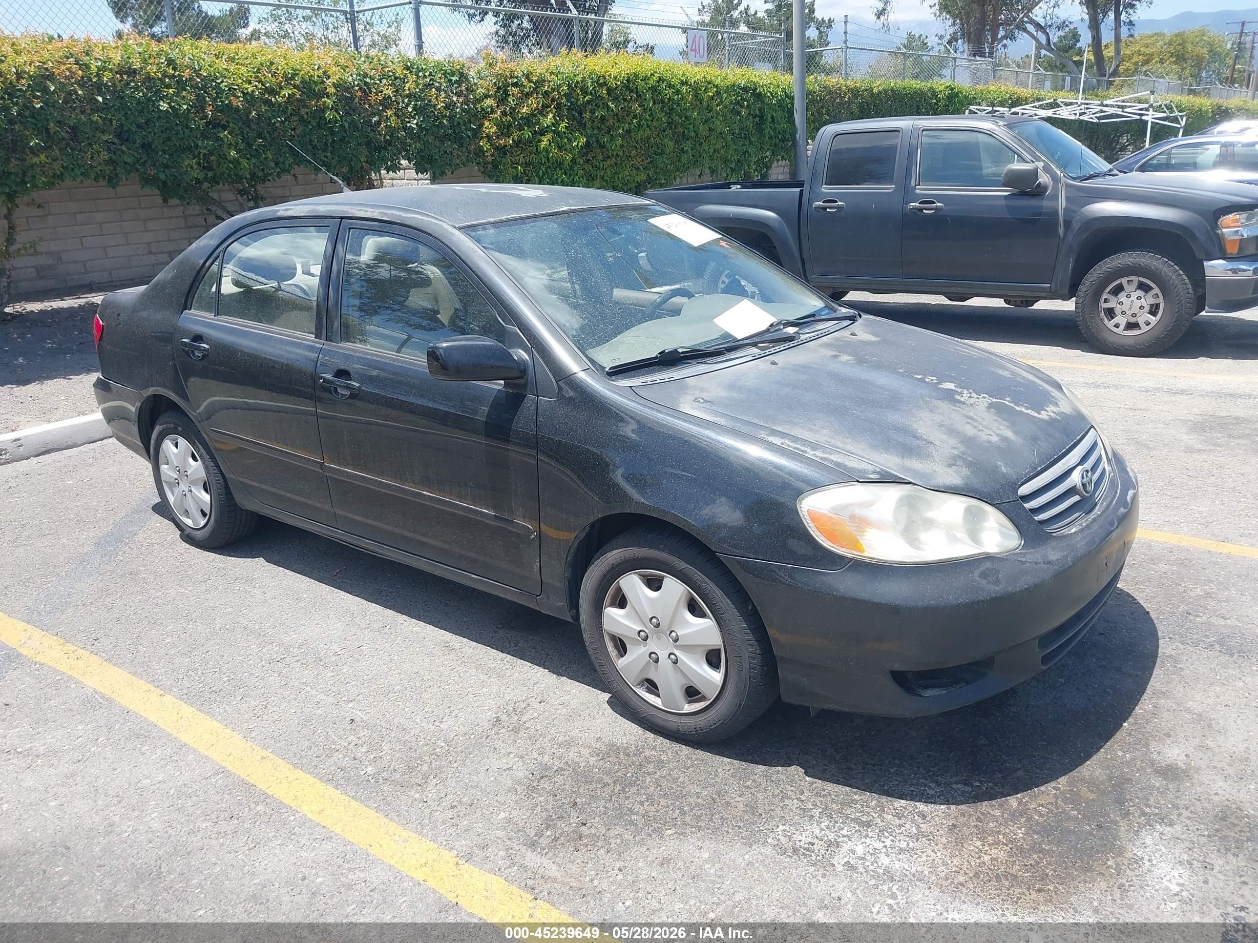 2003 Toyota Corolla Le Черный vin: JTDBR32E132008934