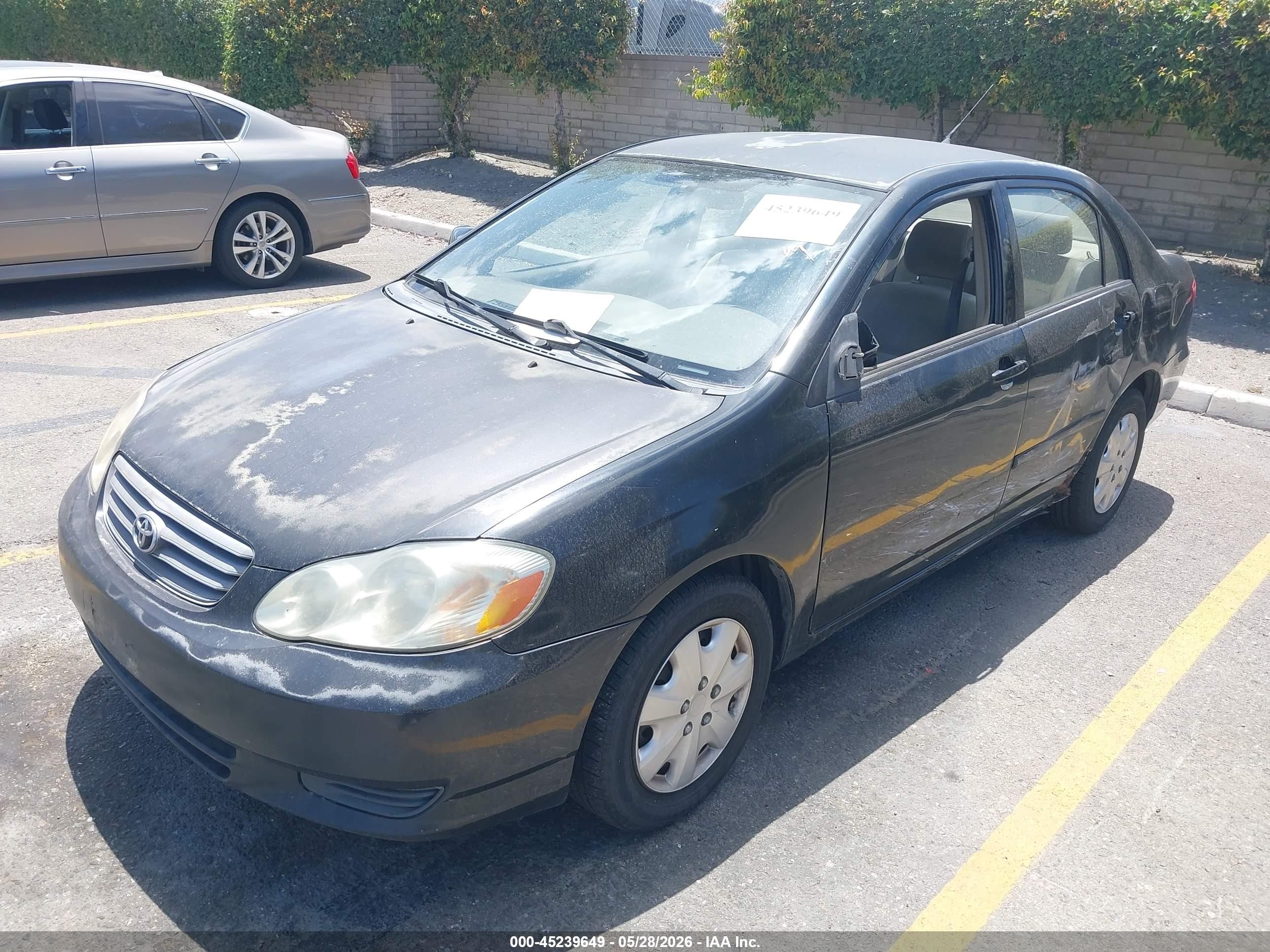 2003 Toyota Corolla Le Черный vin: JTDBR32E132008934