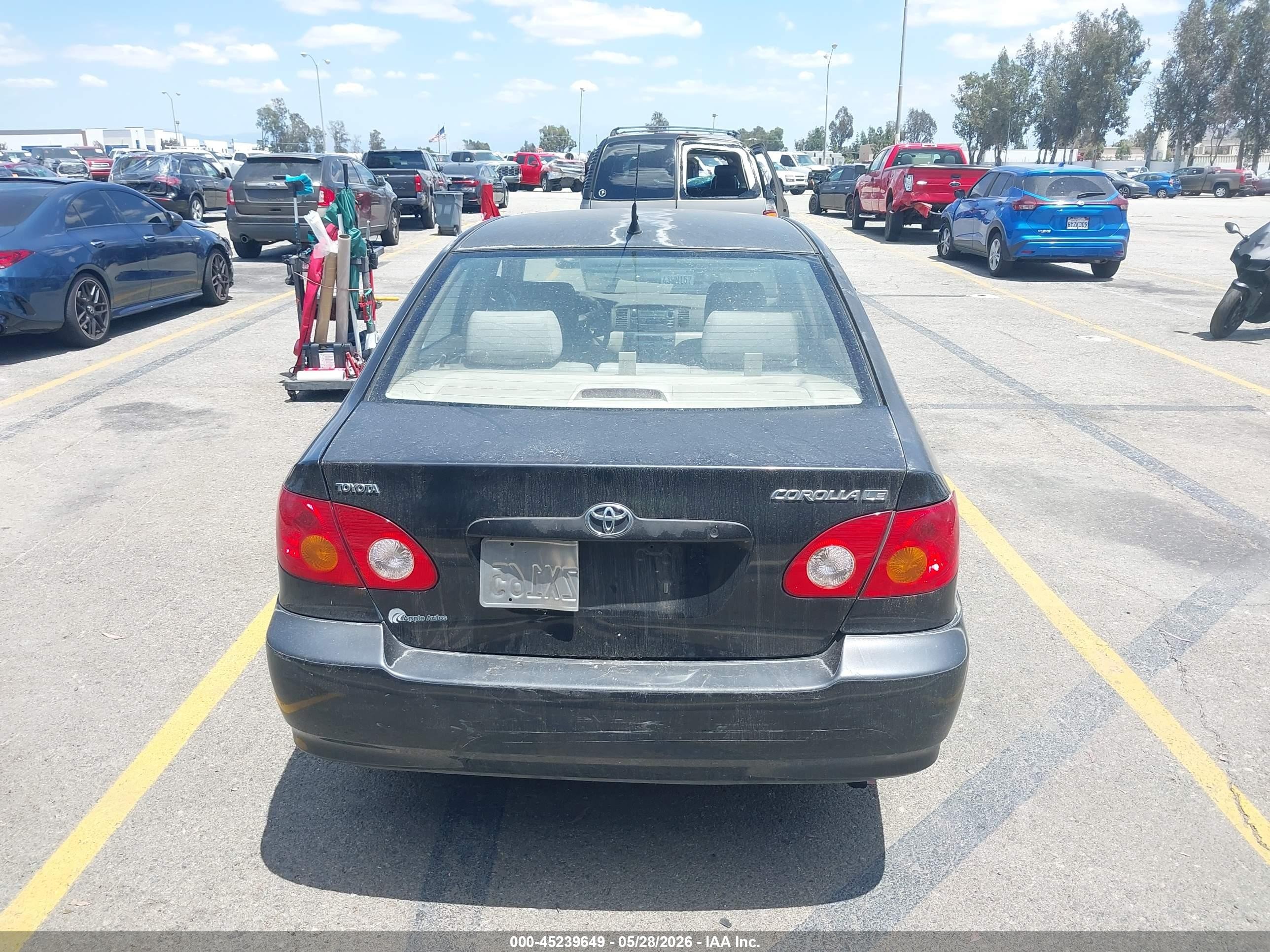 2003 Toyota Corolla Le Черный vin: JTDBR32E132008934