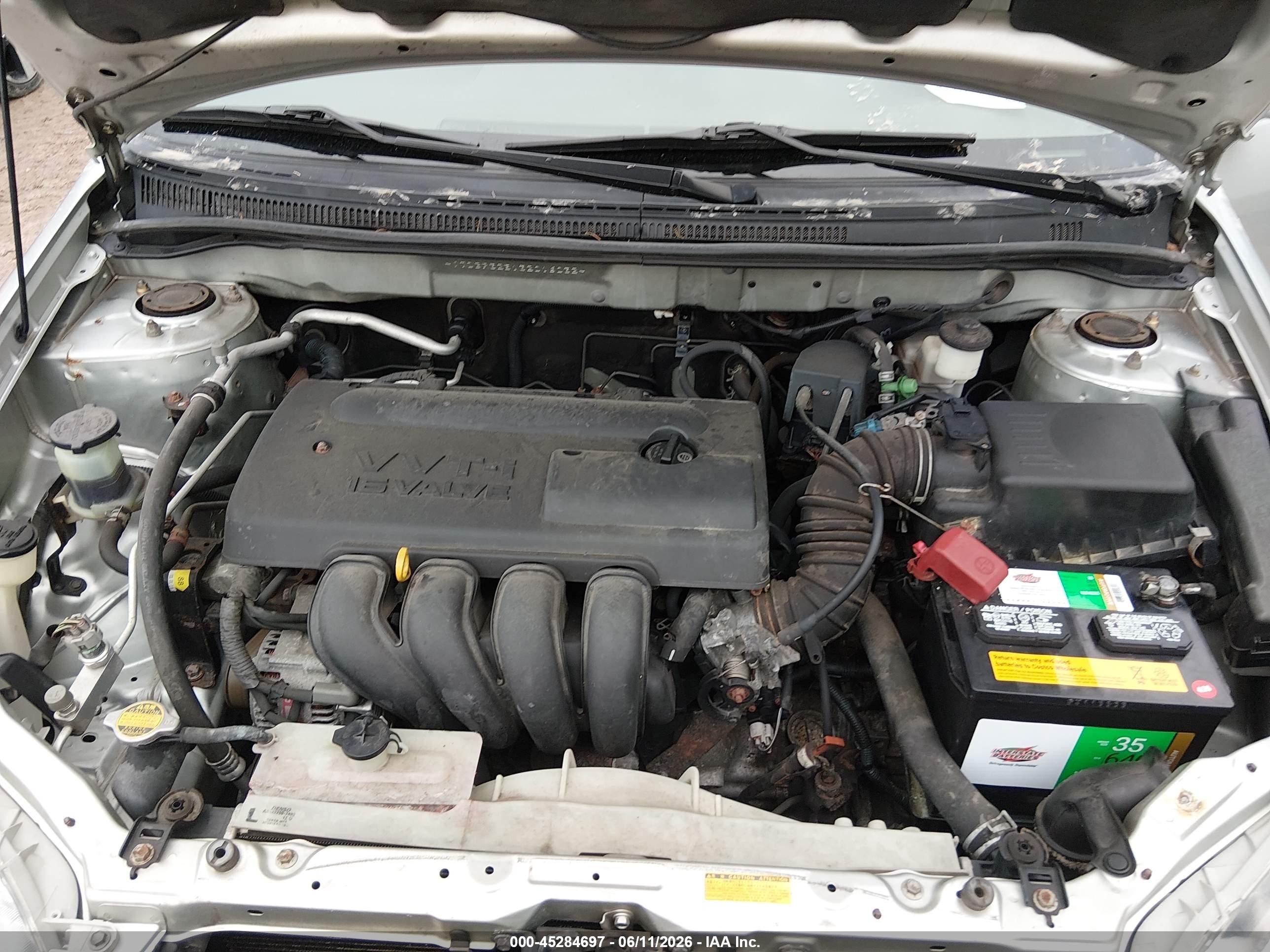 2003 Toyota Corolla Le Silver vin: JTDBR32E132016032