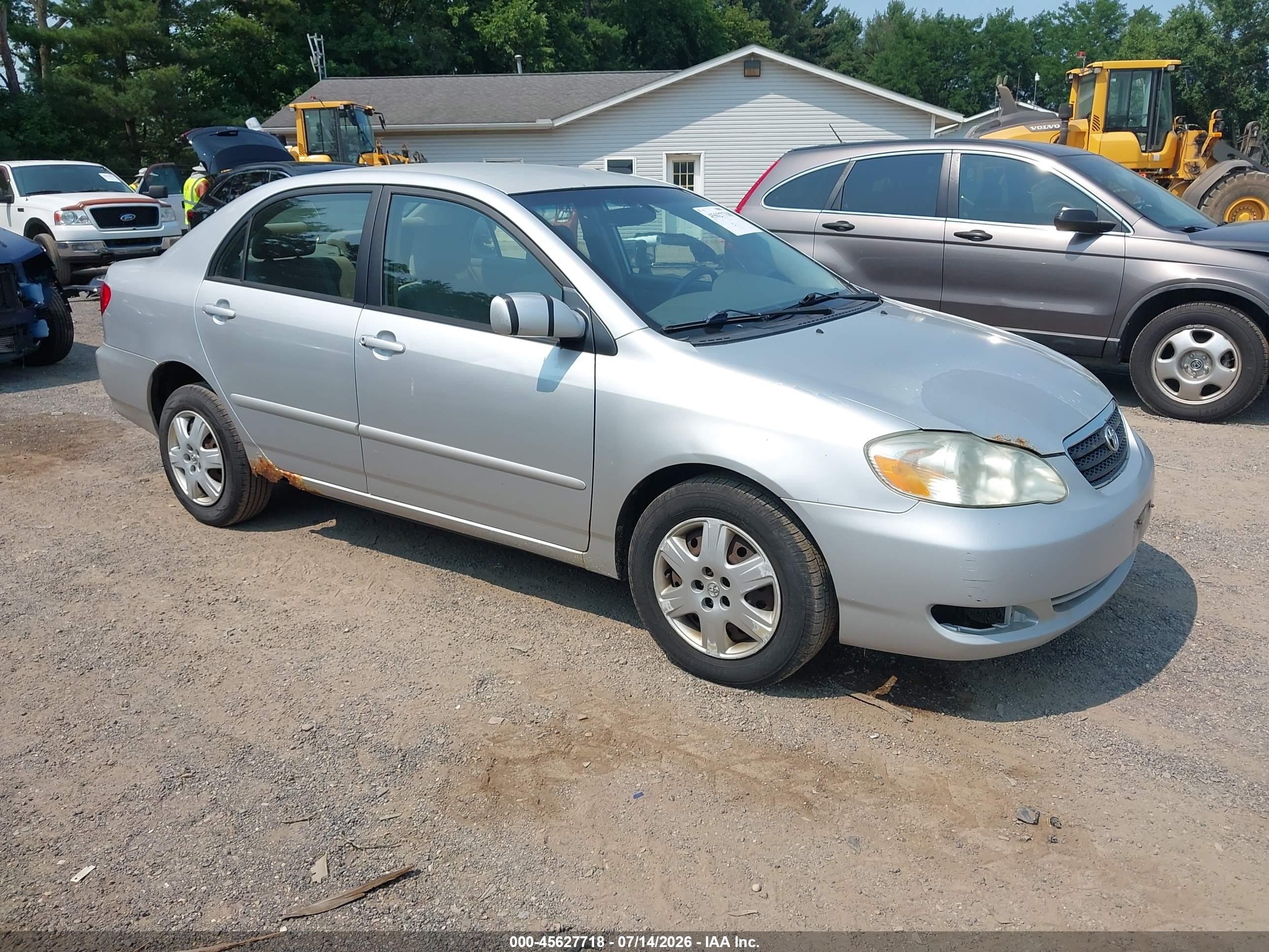 2005 Toyota Corolla Le Silver vin: JTDBR32E152055335