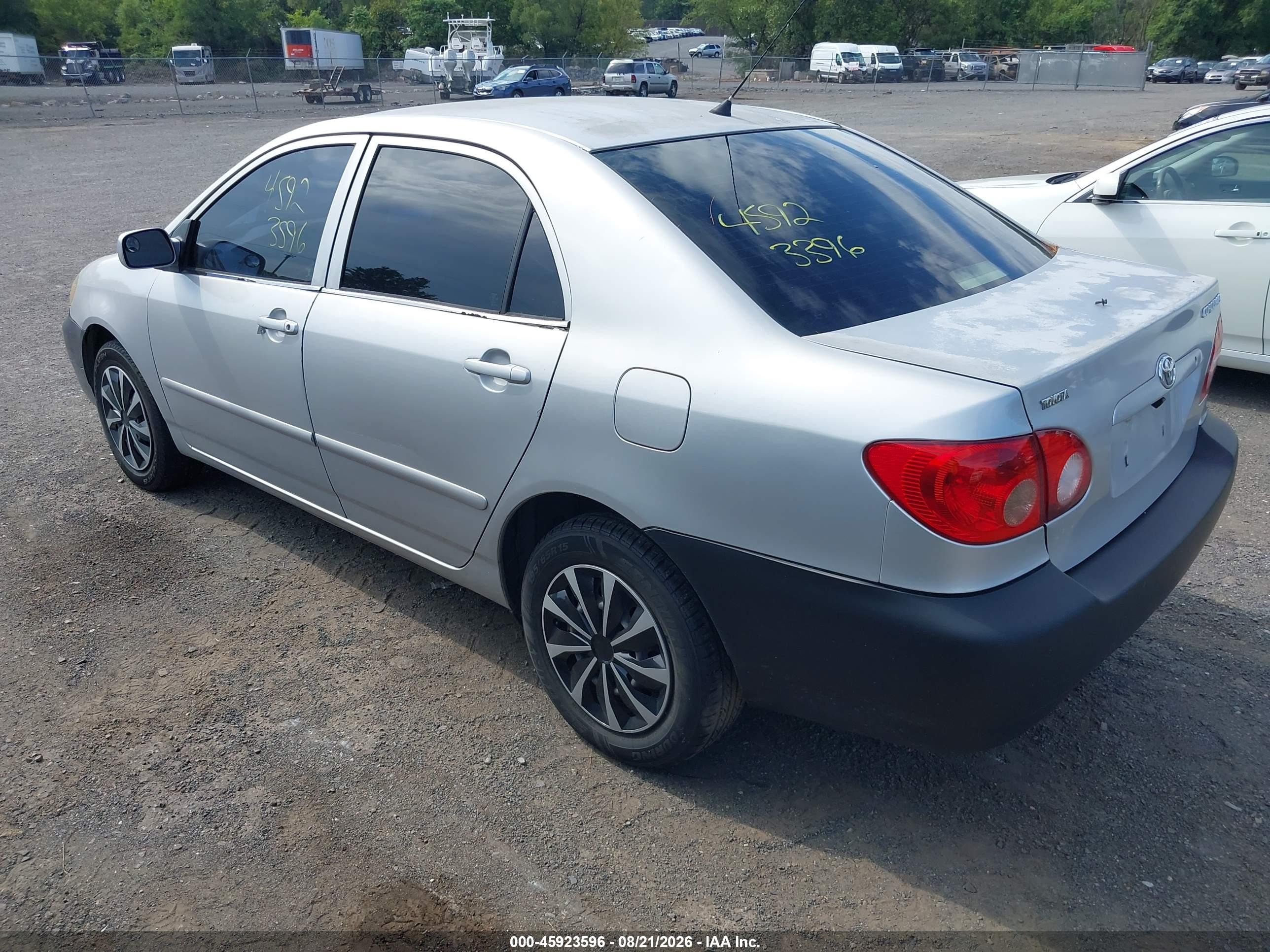 2006 Toyota Corolla Ce Silver vin: JTDBR32E160074948