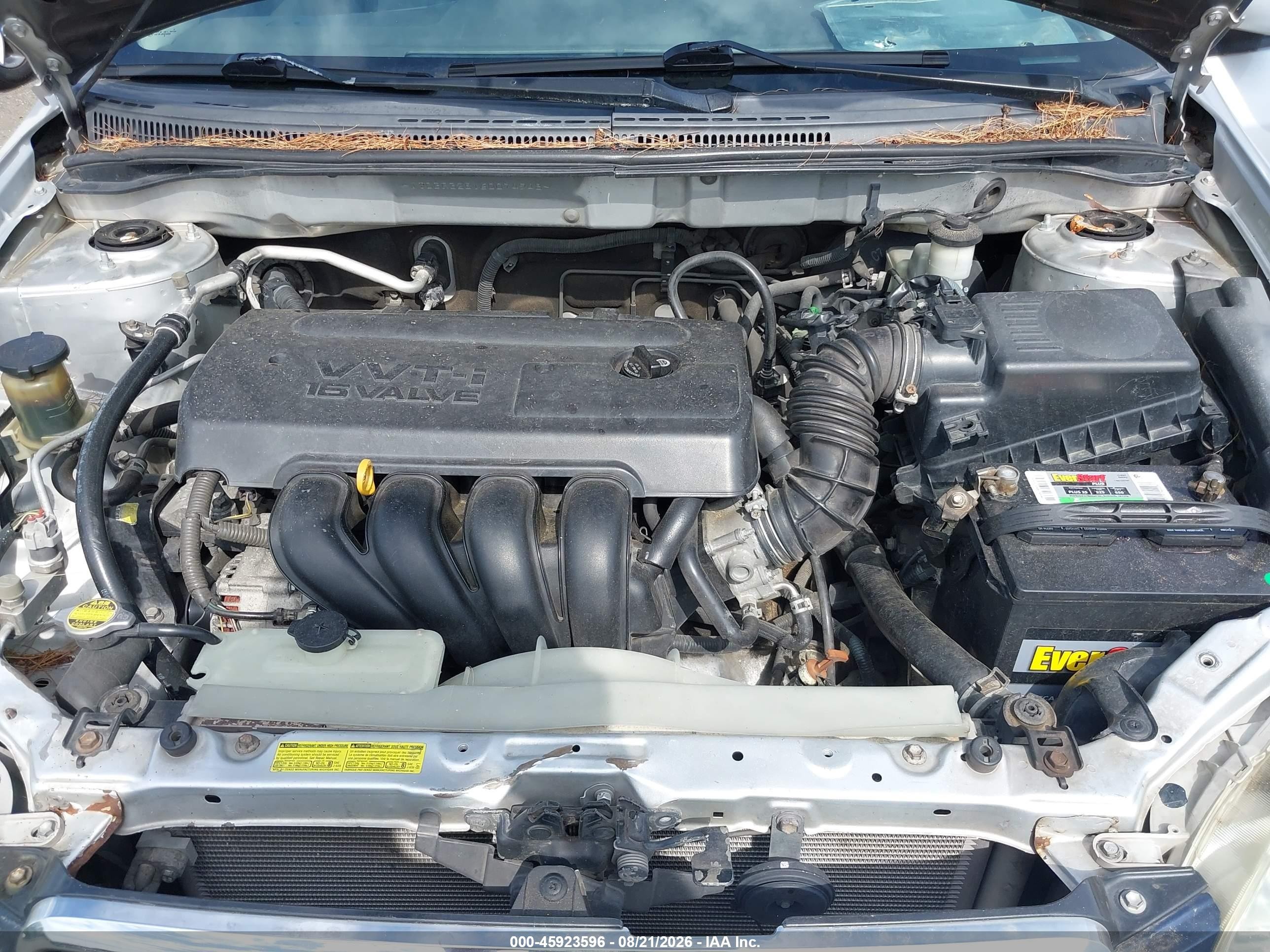 2006 Toyota Corolla Ce Silver vin: JTDBR32E160074948