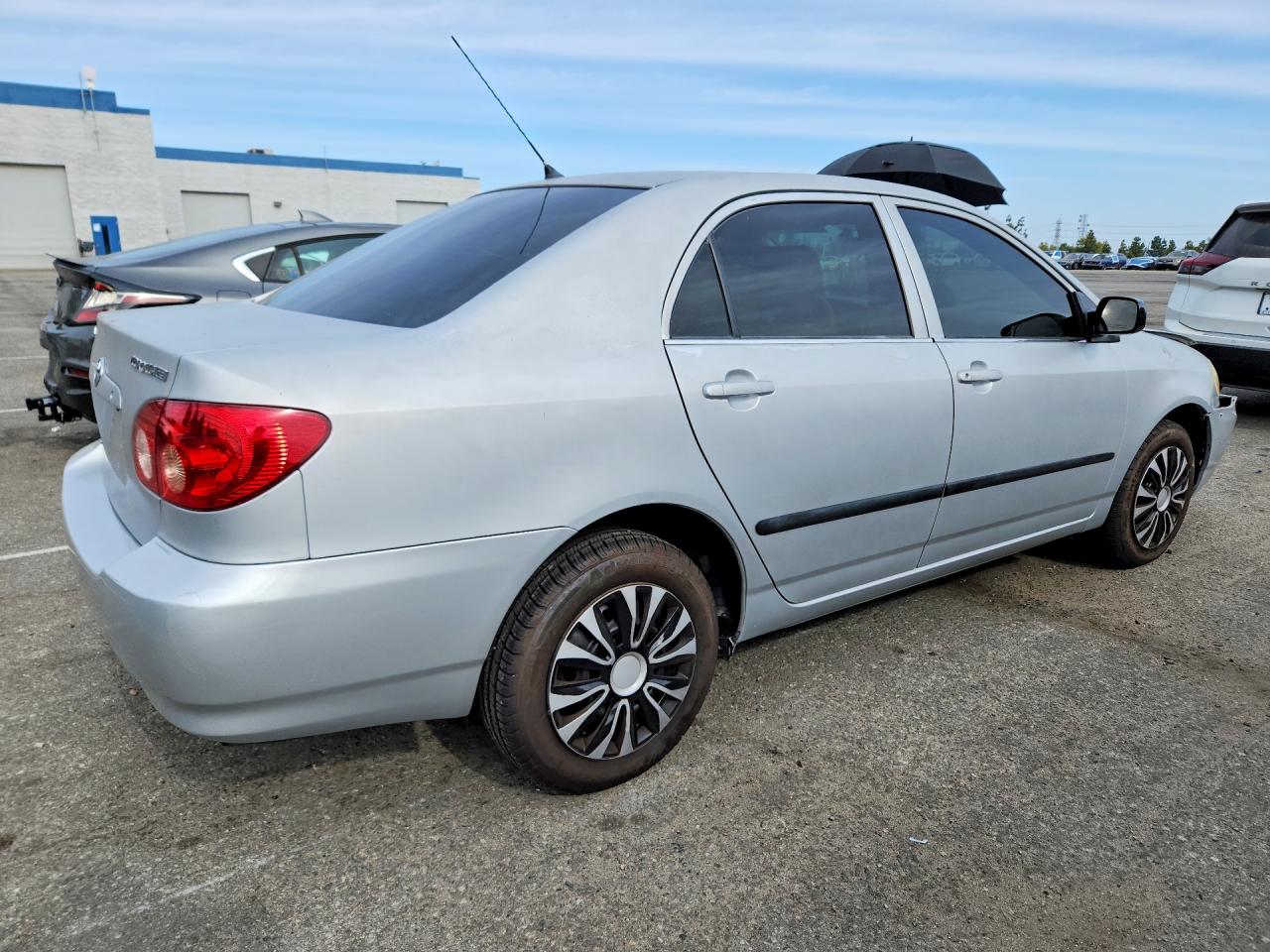 2006 Toyota Corolla Ce Silver vin: JTDBR32E160099767