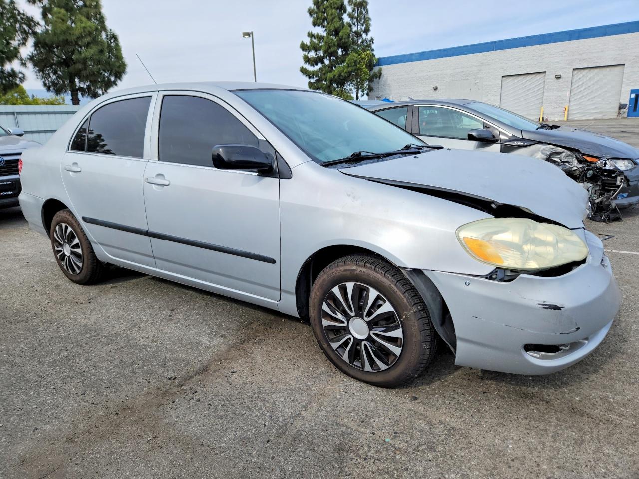2006 Toyota Corolla Ce Silver vin: JTDBR32E160099767