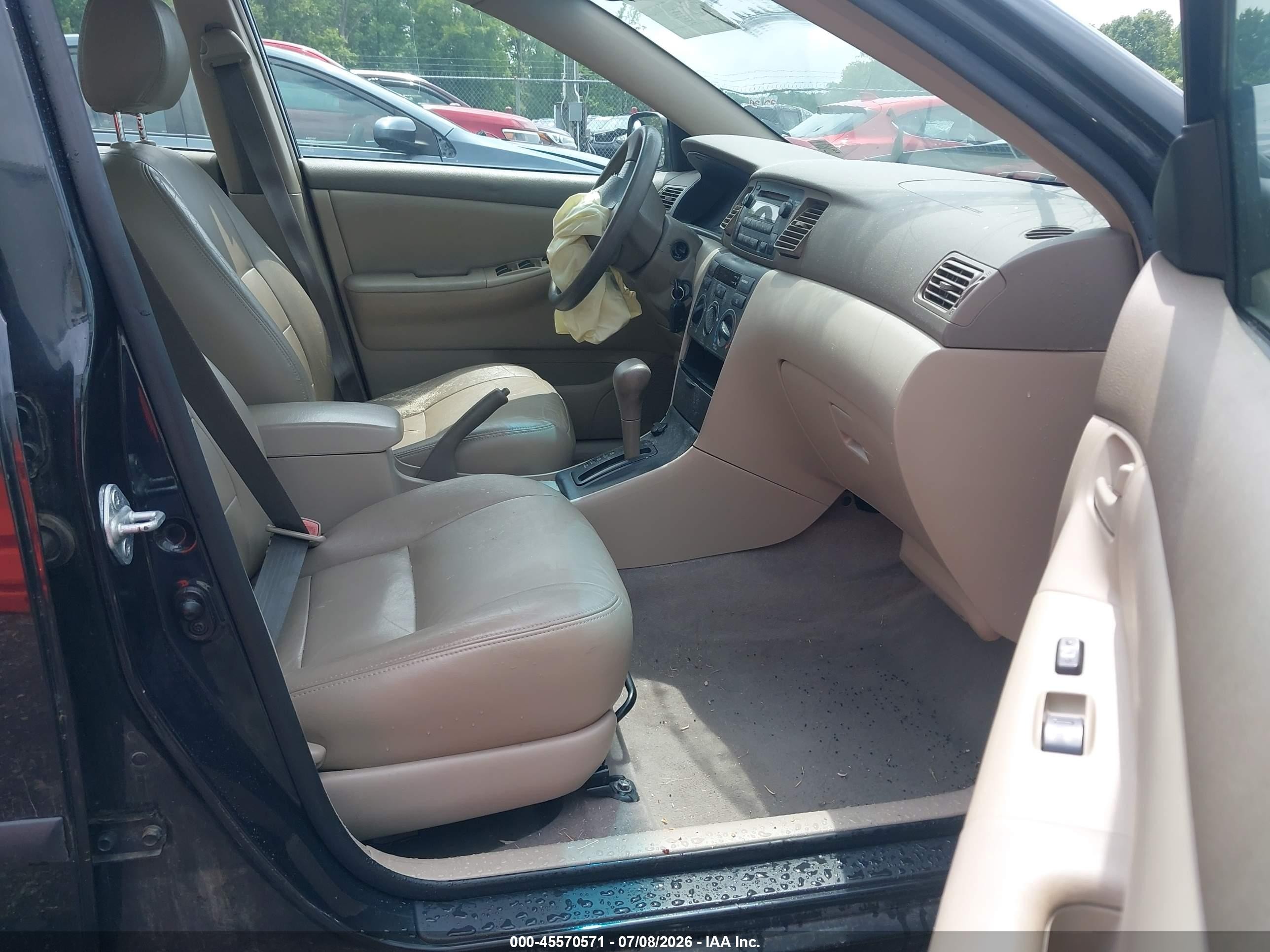 2007 Toyota Corolla Ce Black vin: JTDBR32E170104502