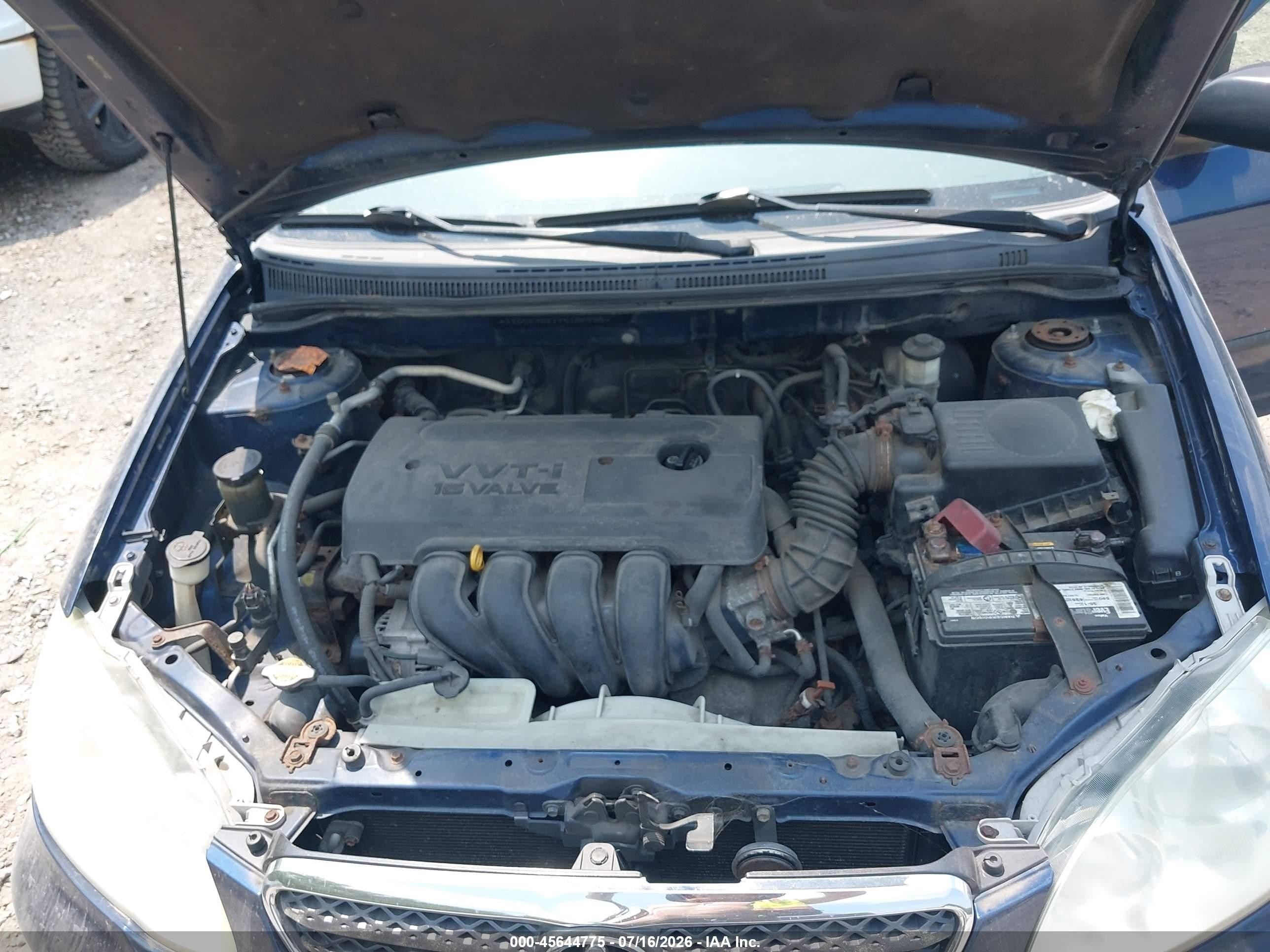 2007 Toyota Corolla Ce Blue vin: JTDBR32E170105925