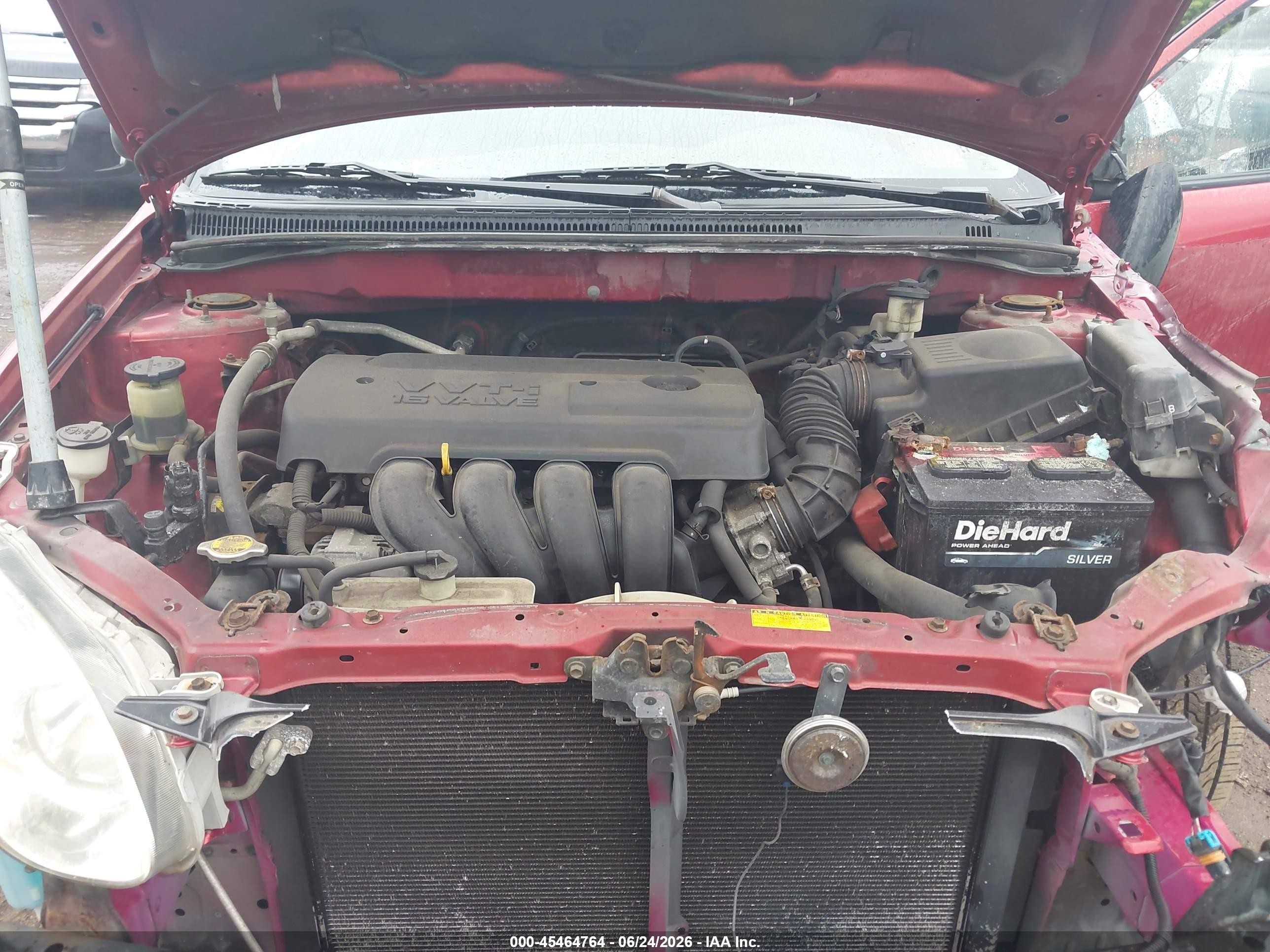 2007 Toyota Corolla Ce Red vin: JTDBR32E170112597