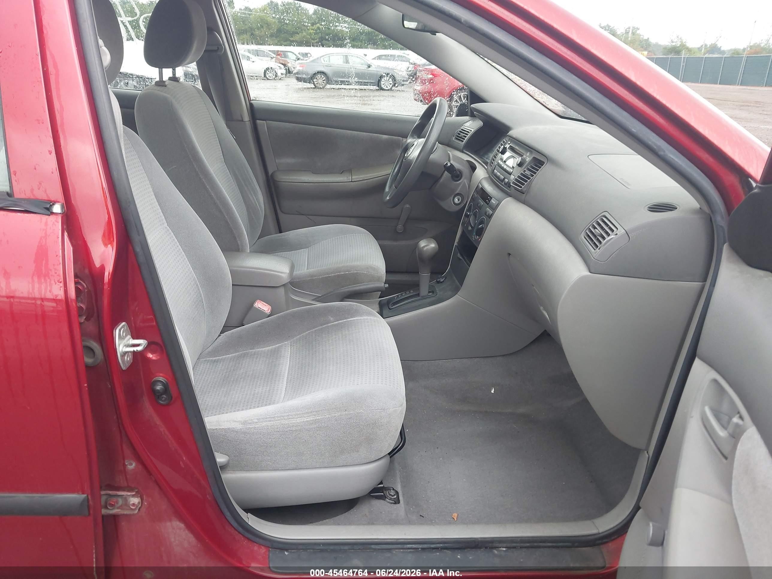 2007 Toyota Corolla Ce Red vin: JTDBR32E170112597