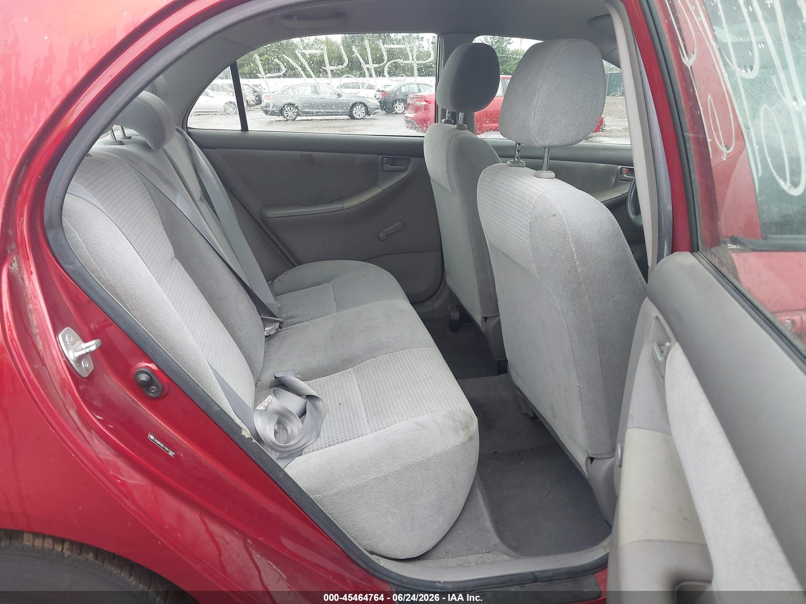 2007 Toyota Corolla Ce Red vin: JTDBR32E170112597