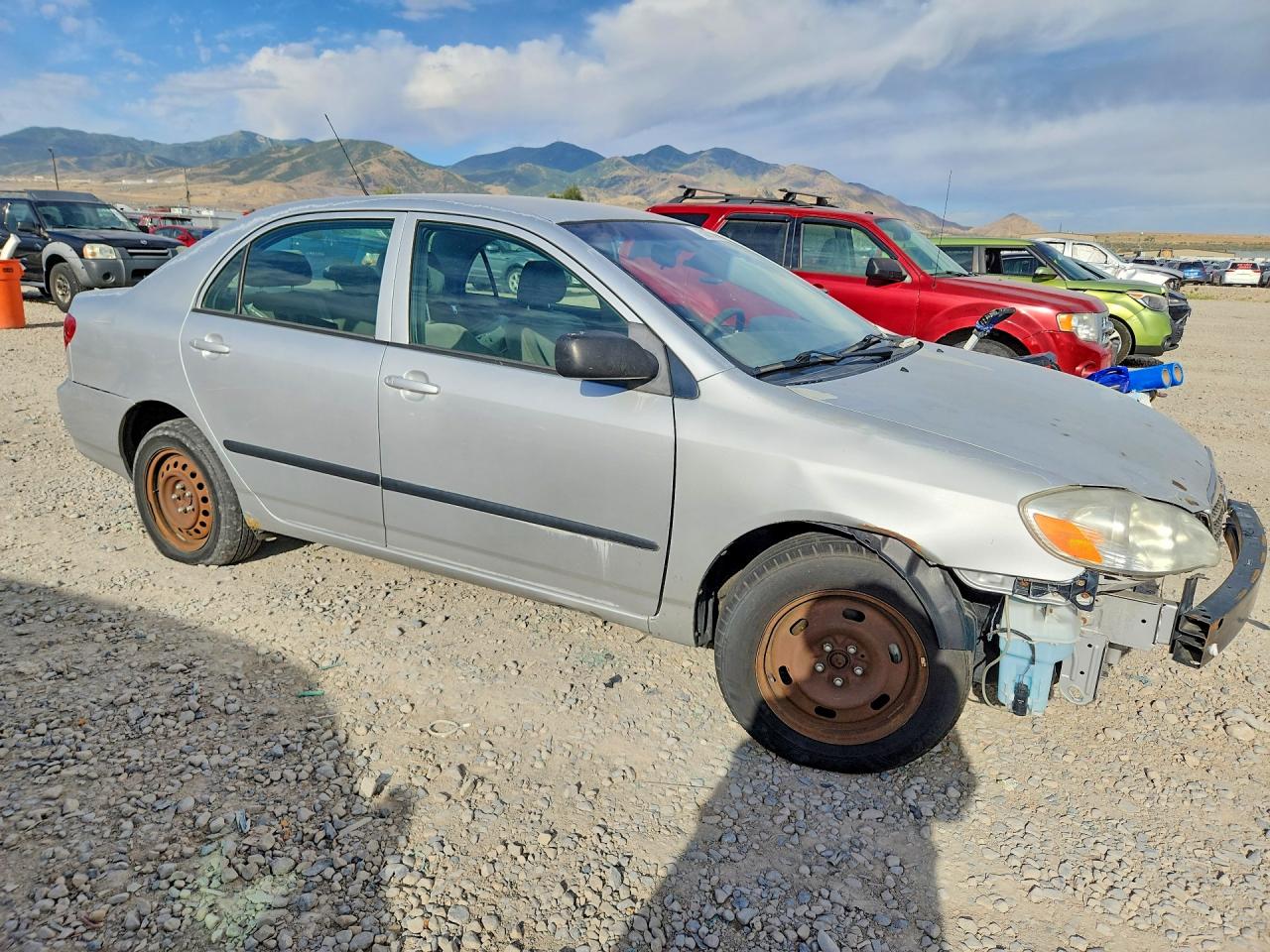 2007 Toyota Corolla Ce Silver vin: JTDBR32E170121557
