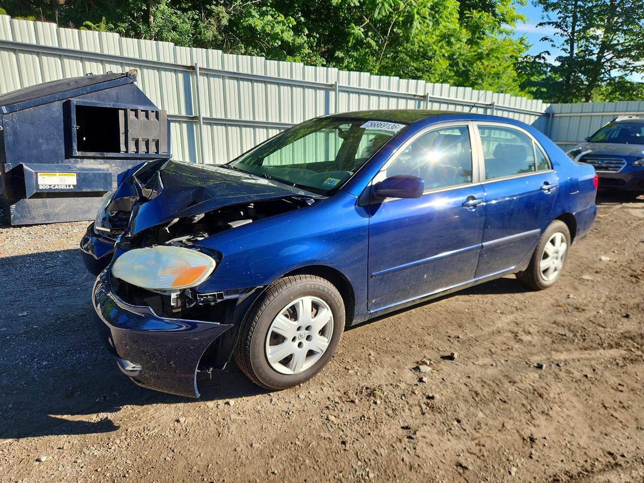 2007 Toyota Corolla Le Blue vin: JTDBR32E170126743