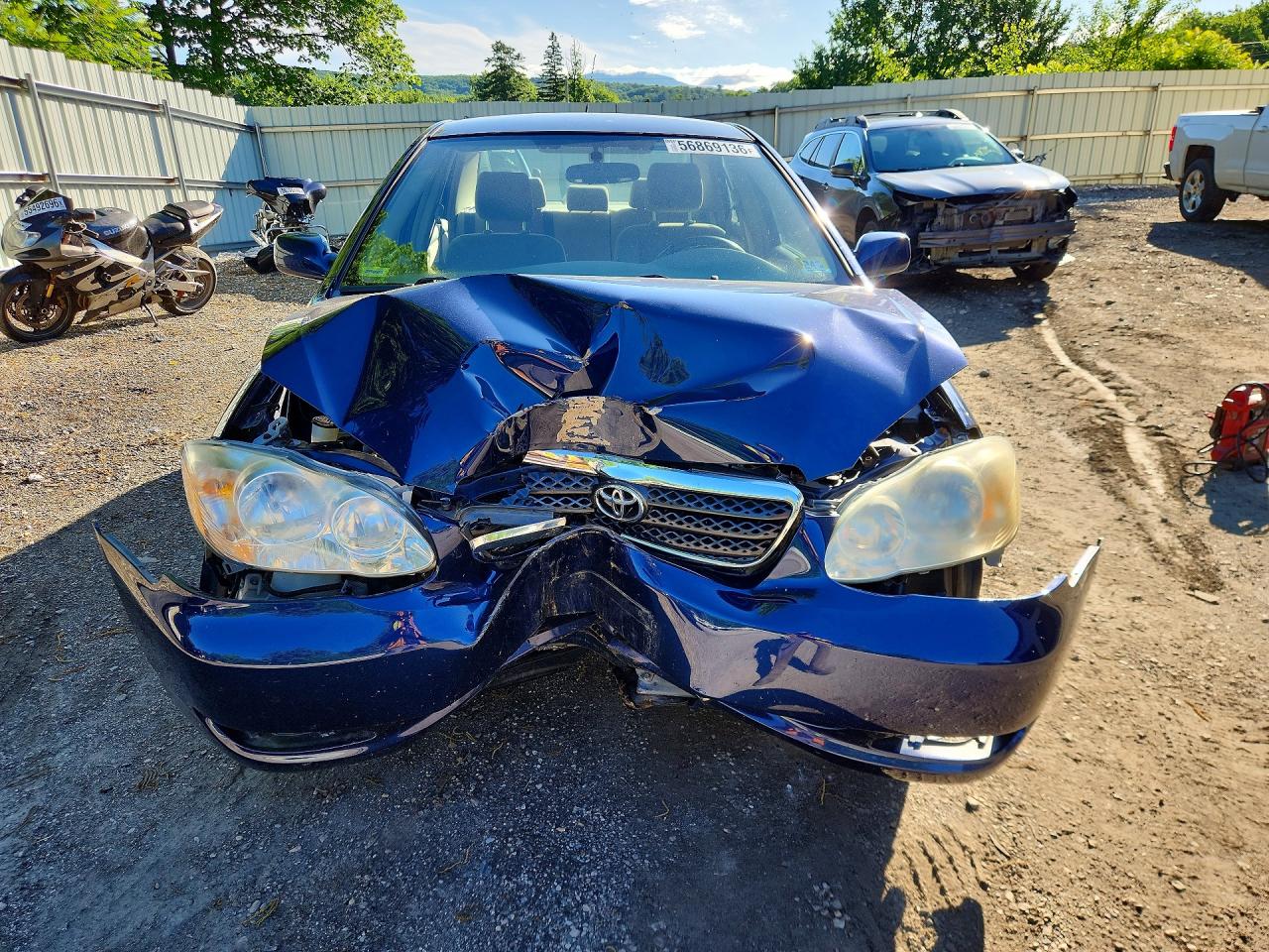 2007 Toyota Corolla Le Blue vin: JTDBR32E170126743