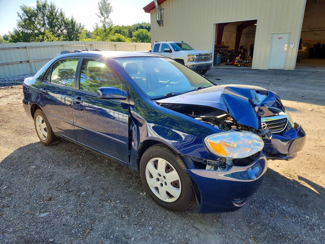 2007 Toyota Corolla Le Blue vin: JTDBR32E170126743