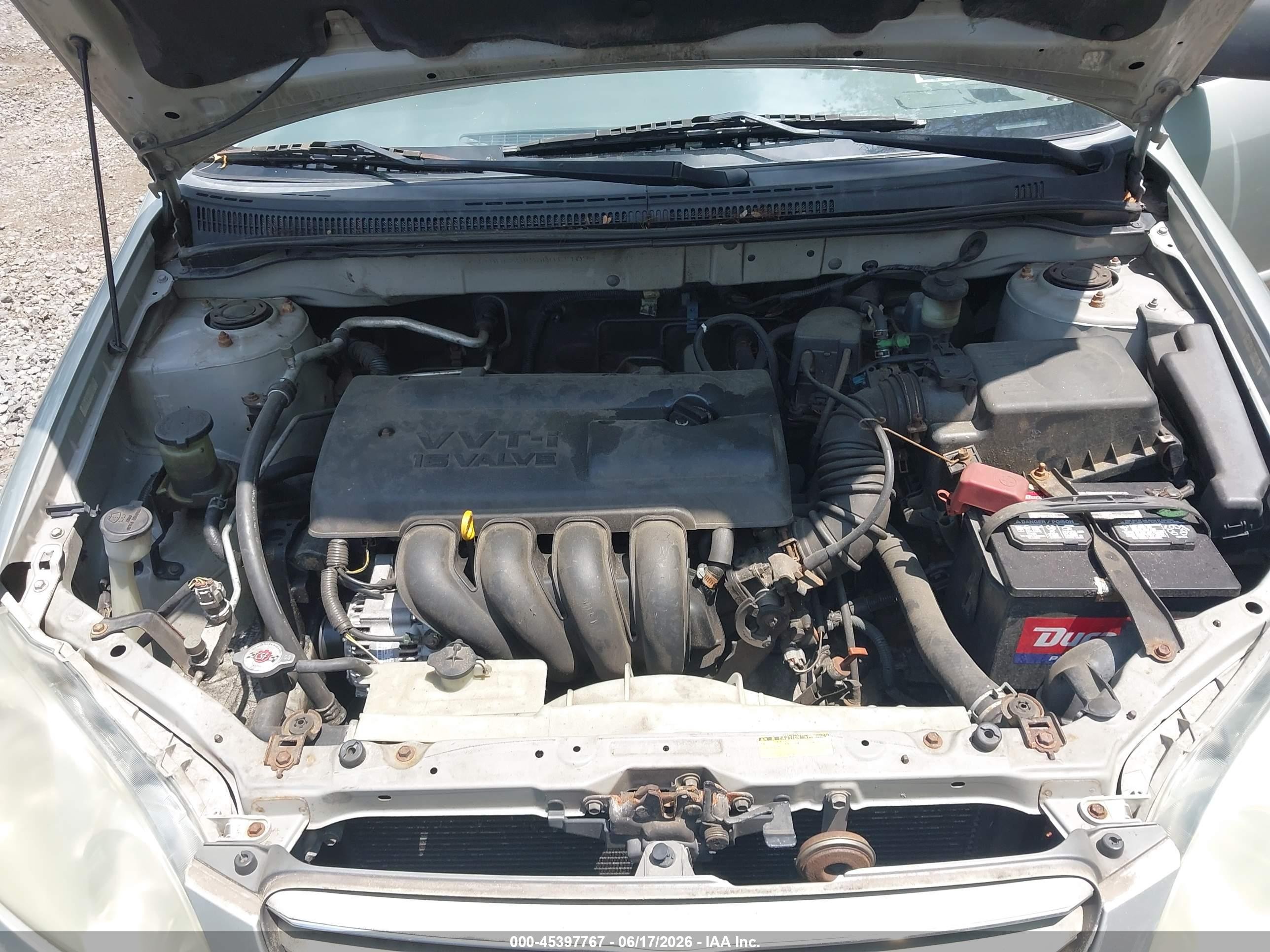 2003 Toyota Corolla Le Silver vin: JTDBR32E230011109