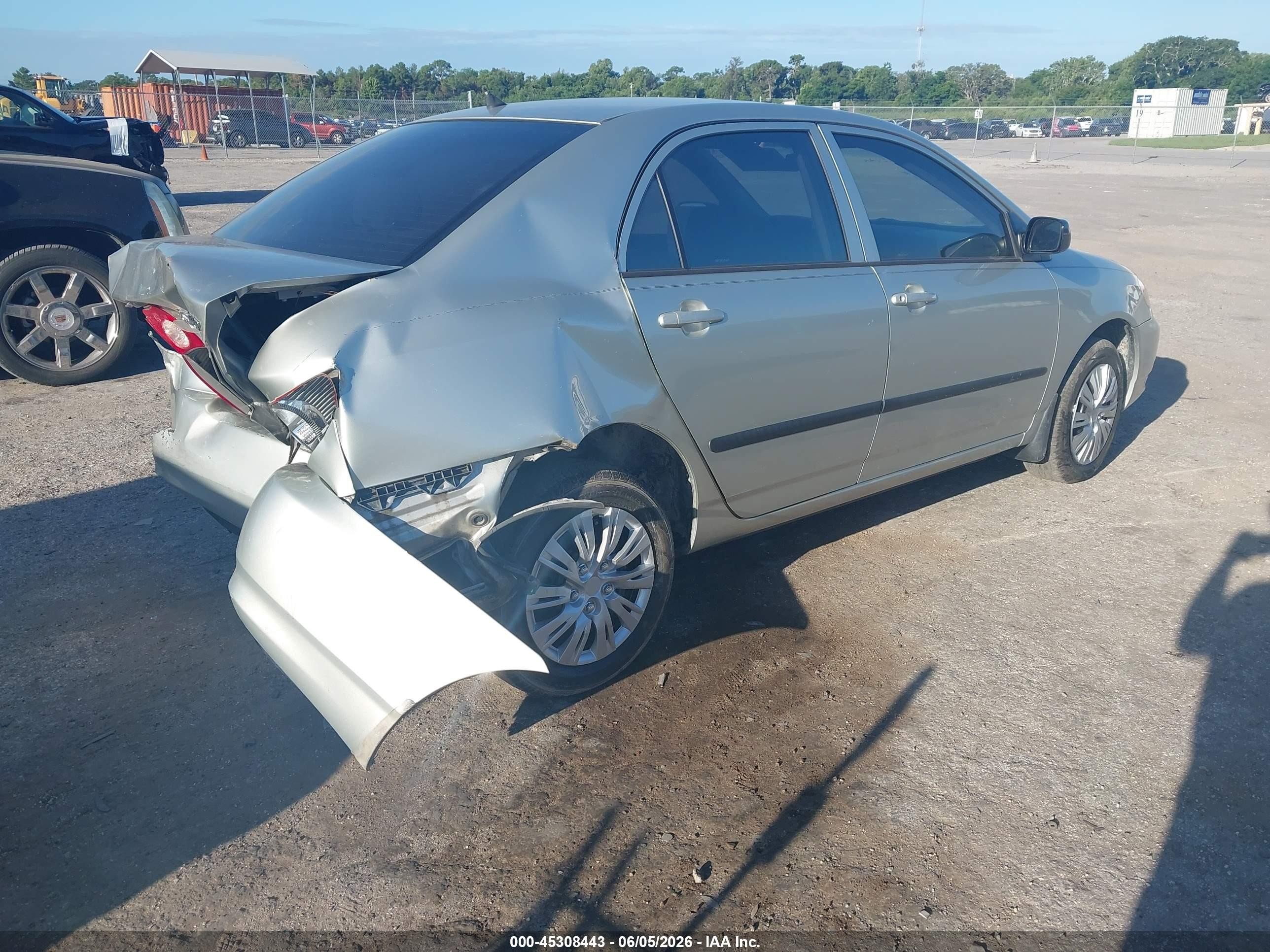 2003 Toyota Corolla Ce Silver vin: JTDBR32E230026113