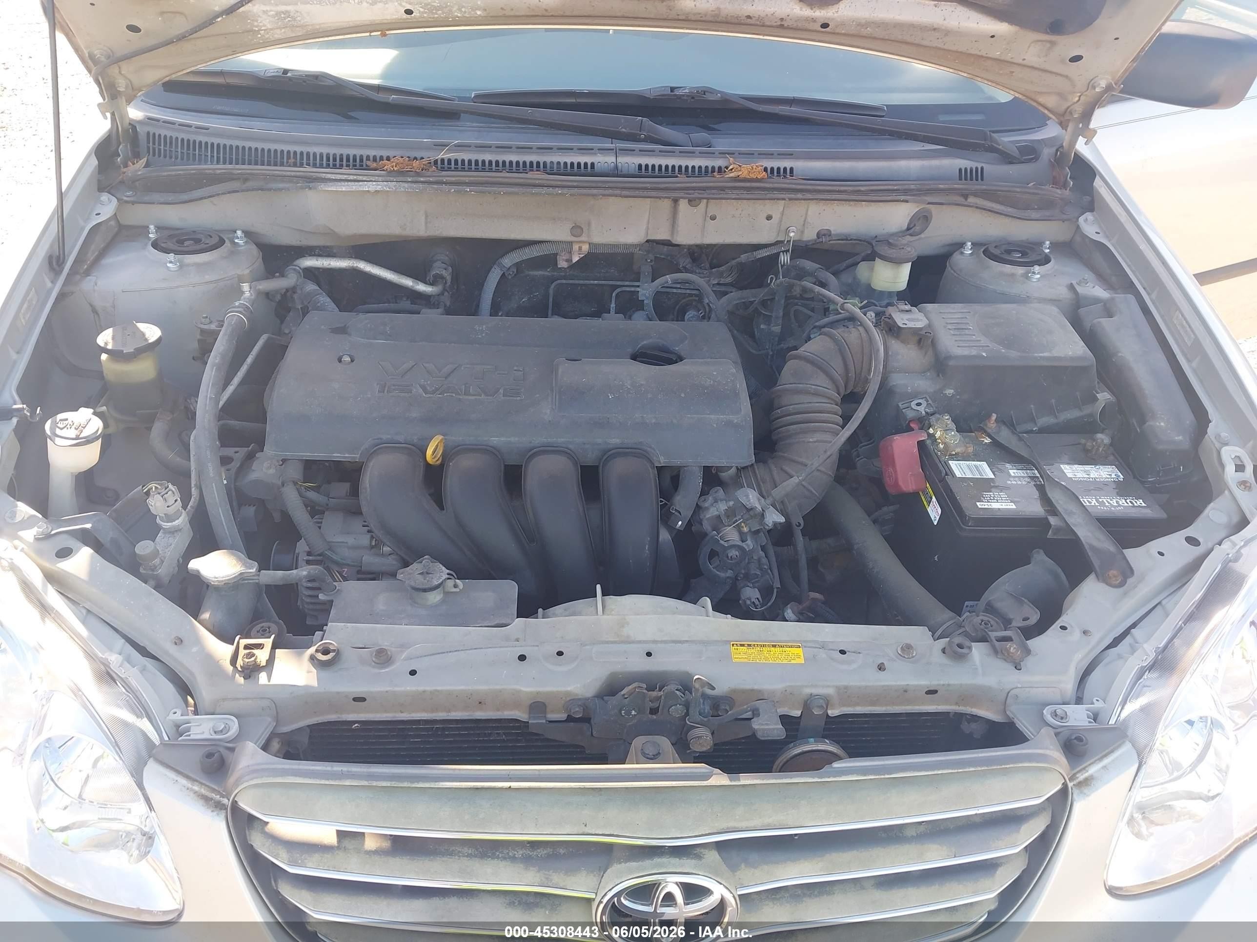 2003 Toyota Corolla Ce Silver vin: JTDBR32E230026113