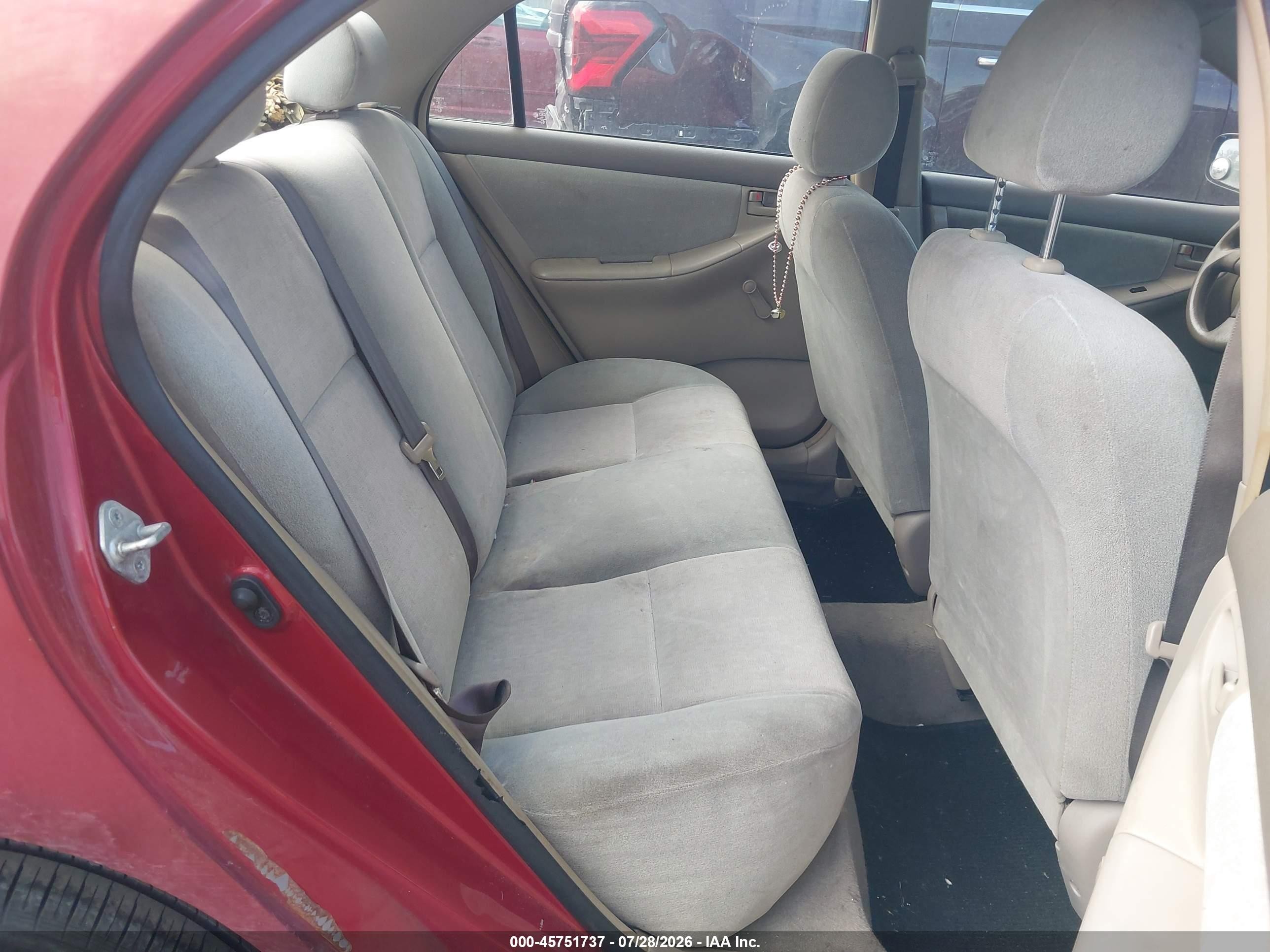 2003 Toyota Corolla Ce Red vin: JTDBR32E230031960