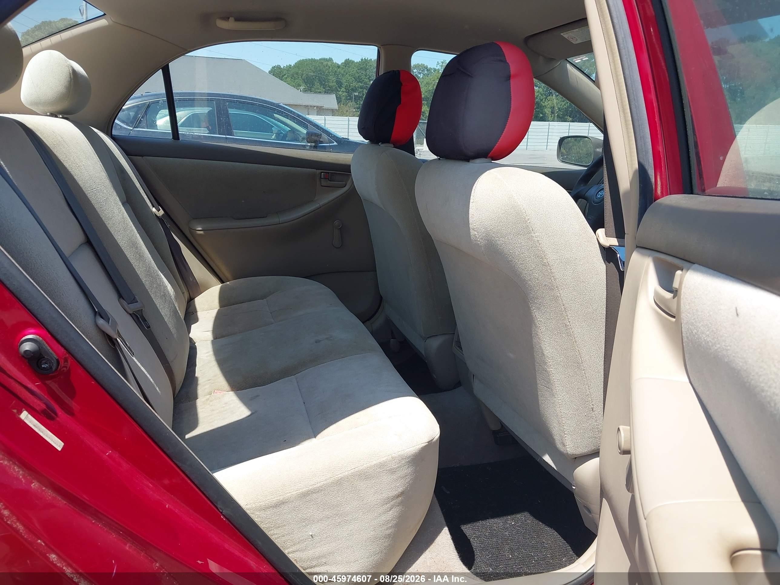 2003 Toyota Corolla Ce Red vin: JTDBR32E230034213