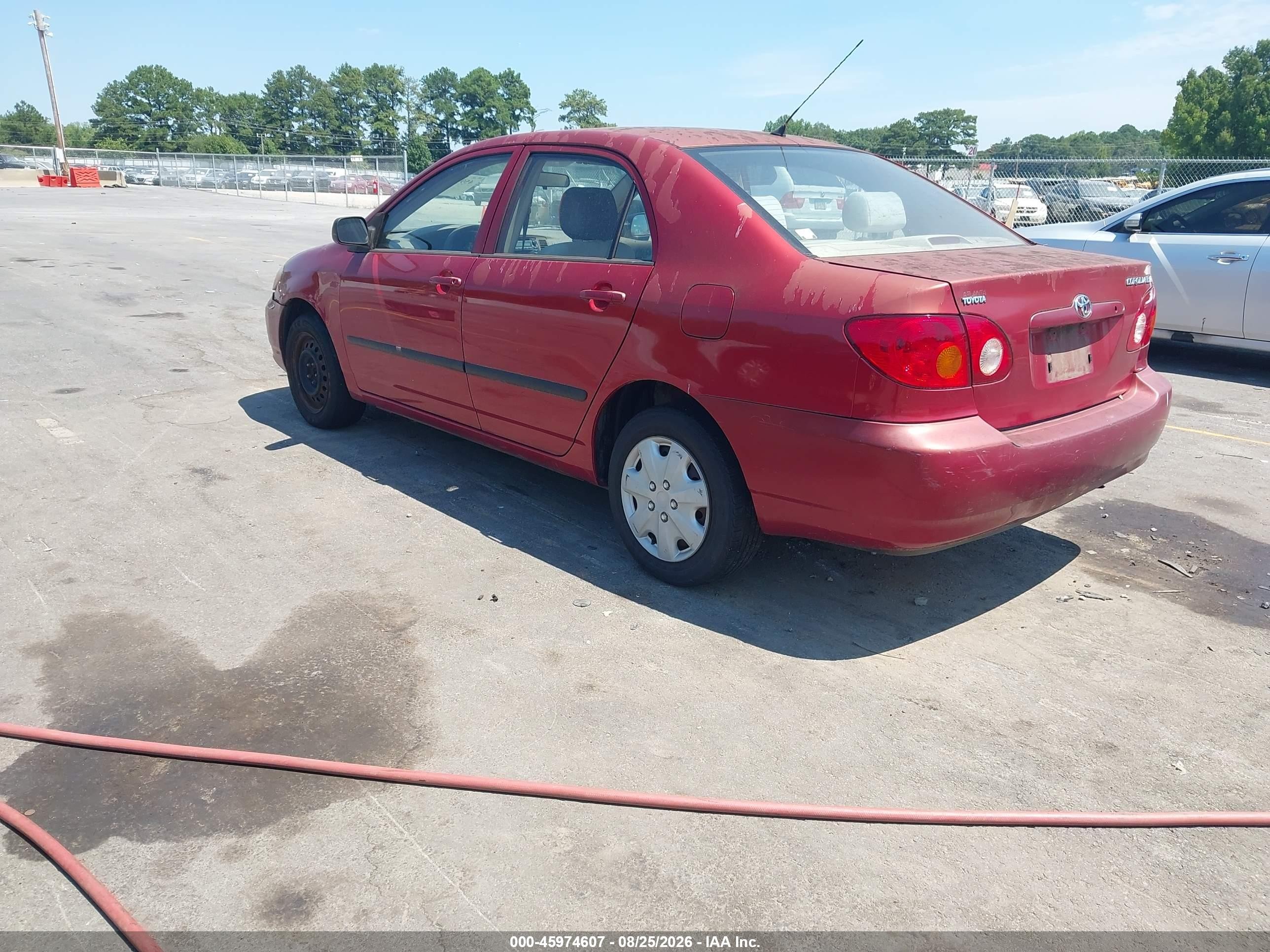 2003 Toyota Corolla Ce Red vin: JTDBR32E230034213