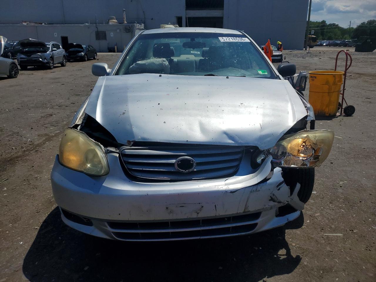2003 Toyota Corolla Le Silver vin: JTDBR32E230045471