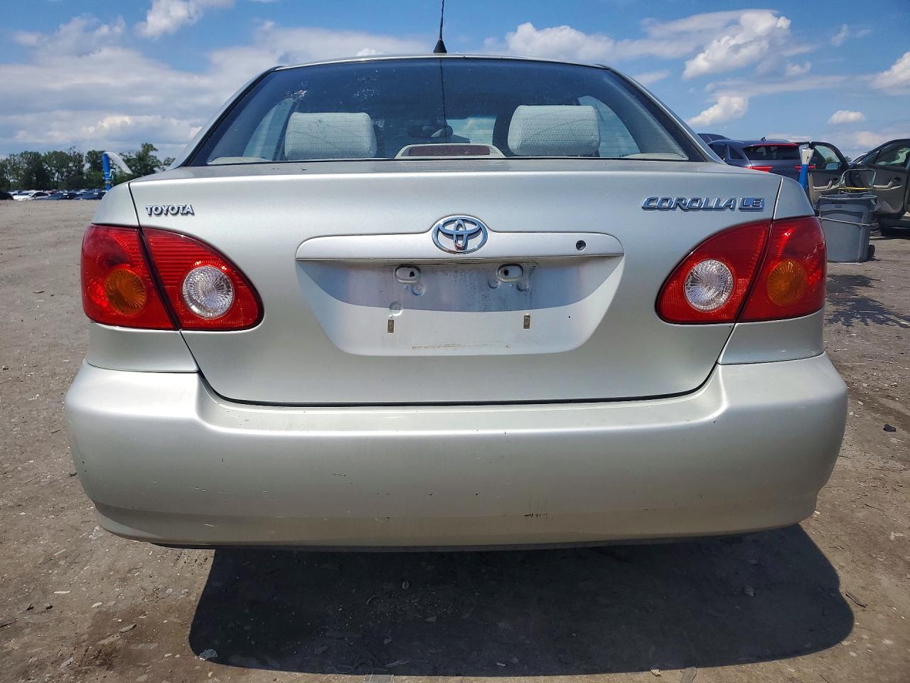 2003 Toyota Corolla Le Silver vin: JTDBR32E230045471