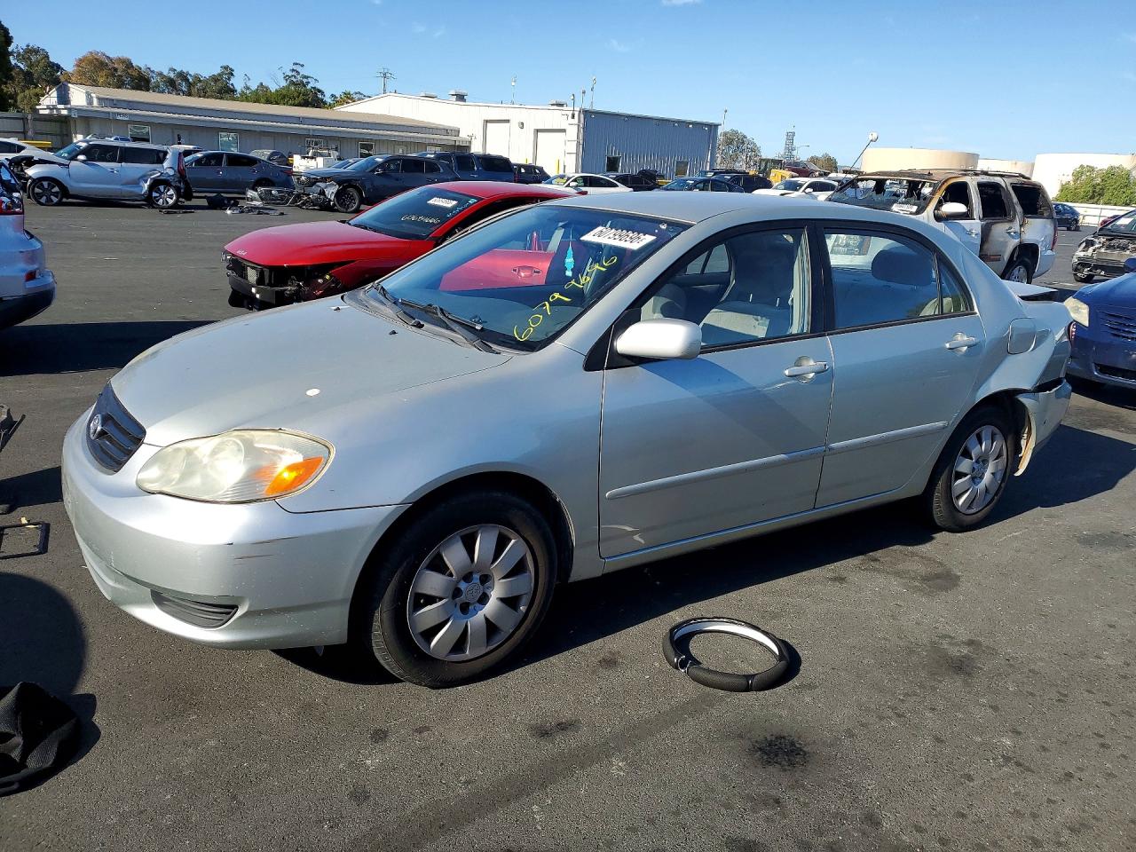 2003 Toyota Corolla Le Silver vin: JTDBR32E230050329